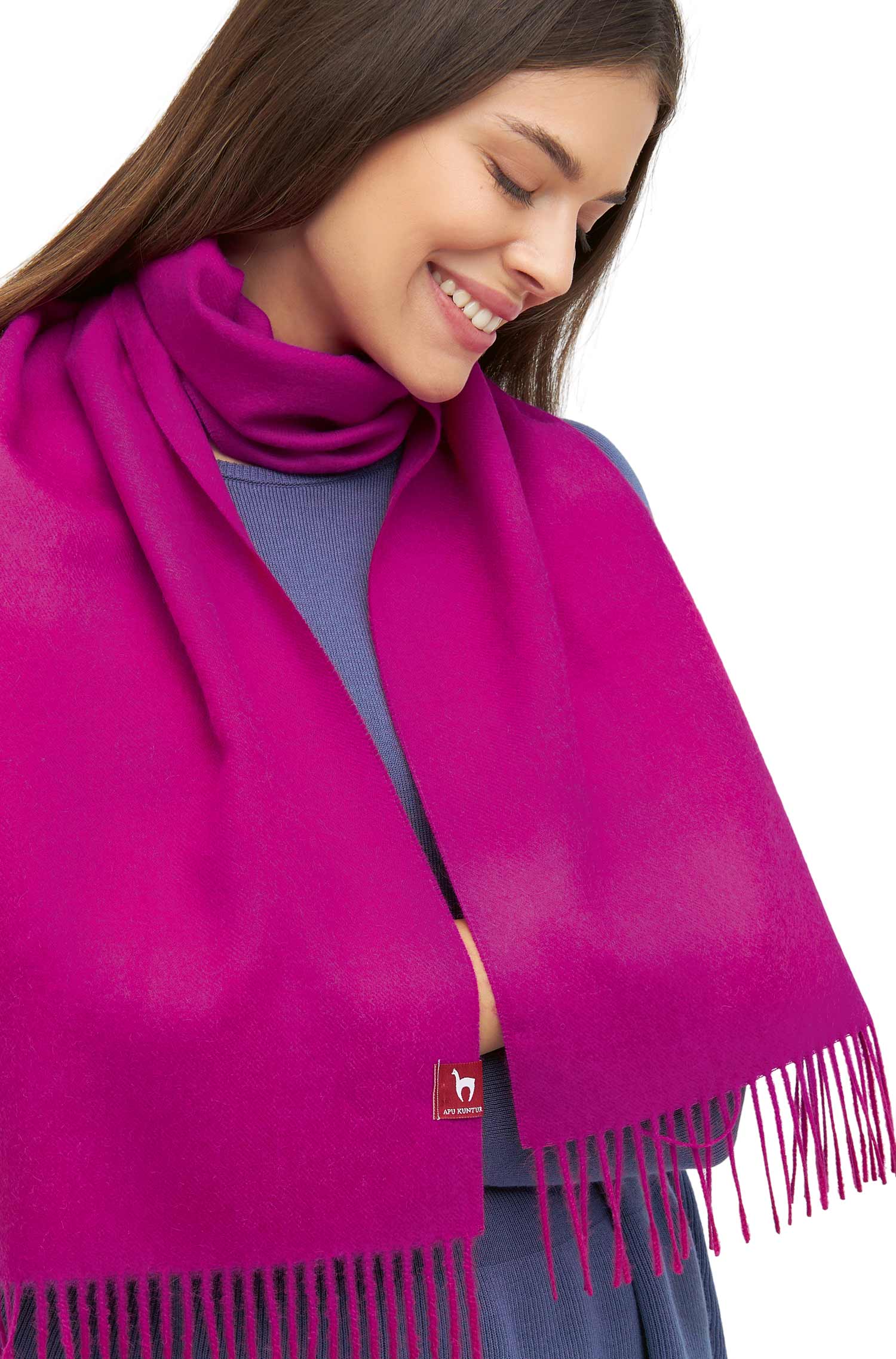 Alpaka Schal UNI aus 100% Baby Alpaka (30*180 cm)