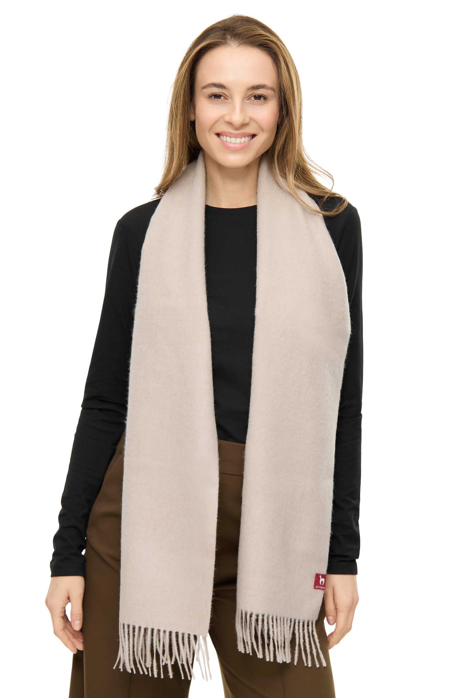 Alpaka Schal UNI aus 100% Baby Alpaka (30*180 cm)