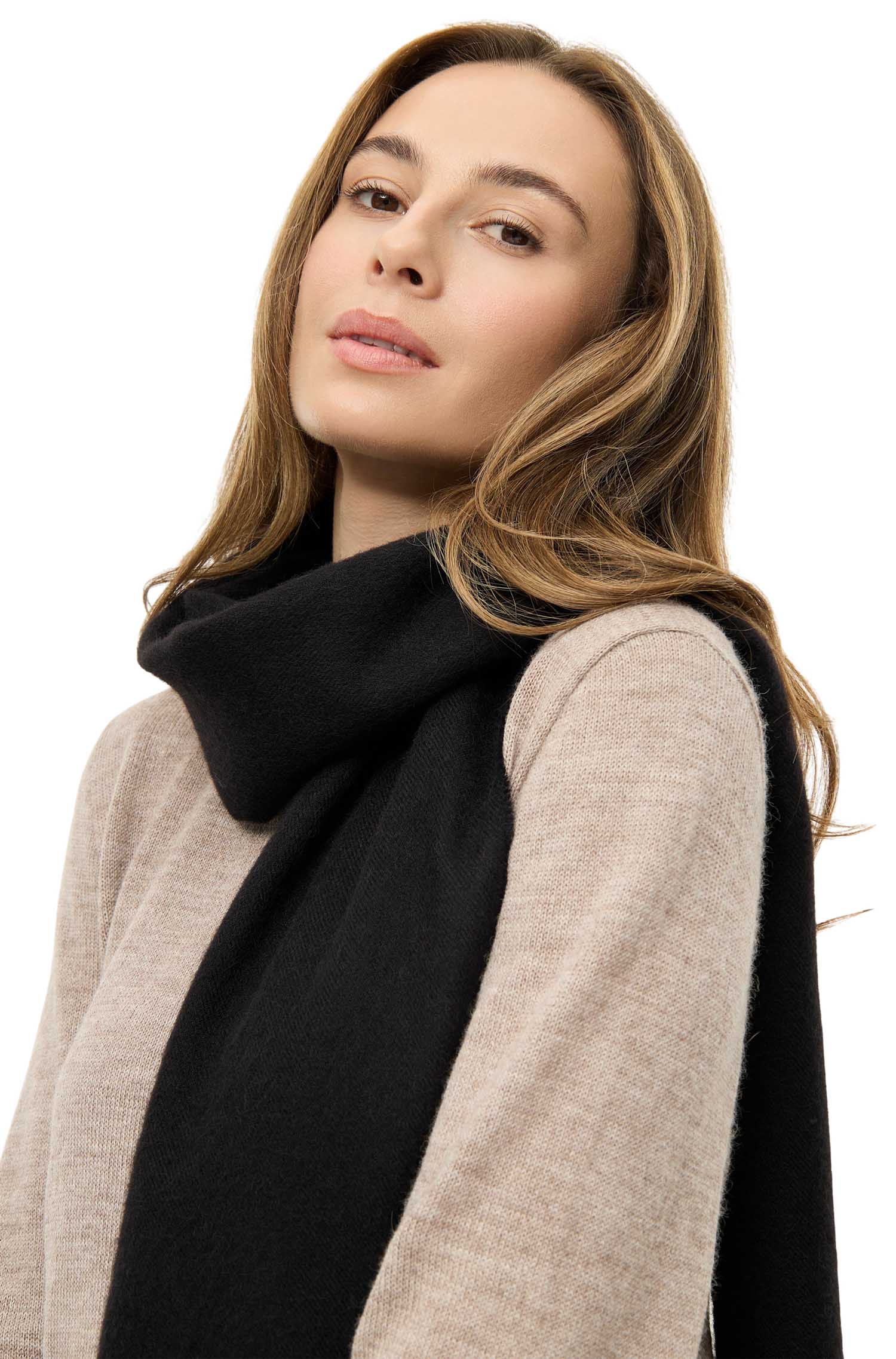 Alpaka Schal UNI aus 100% Baby Alpaka (30*180 cm)