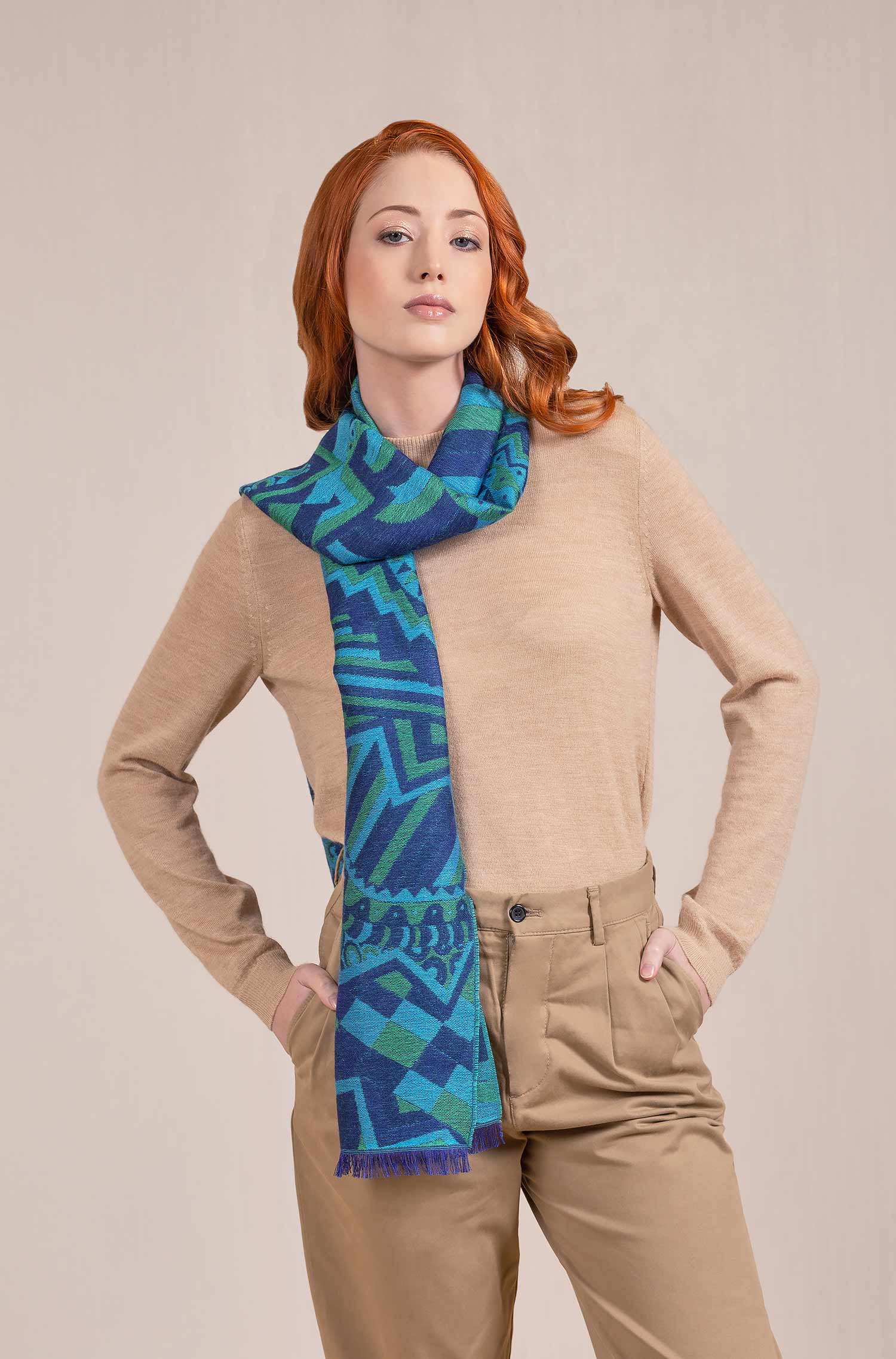 Alpaka Schal VANADIO aus Baby Alpaka und Seide