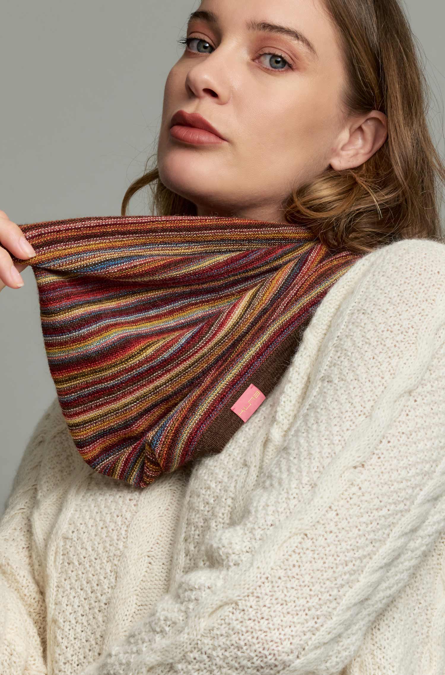 Alpaka Schal YANIS aus 100% Baby Alpaka