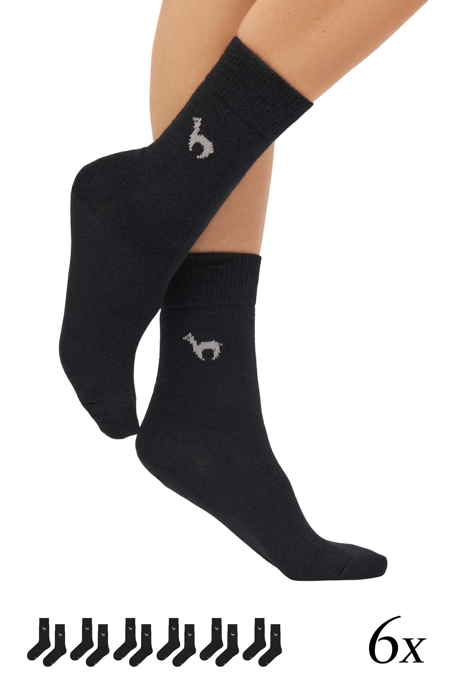 Alpaca socks 6-pack BUSINESS made from alpaca wool mix