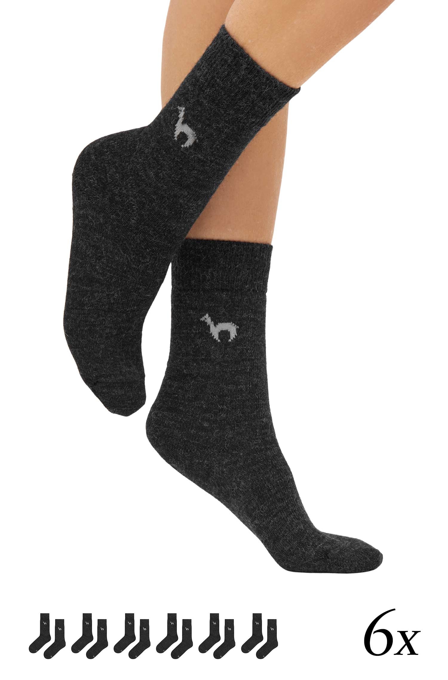 Alpaca socks 6-pack BUSINESS made from alpaca wool mix