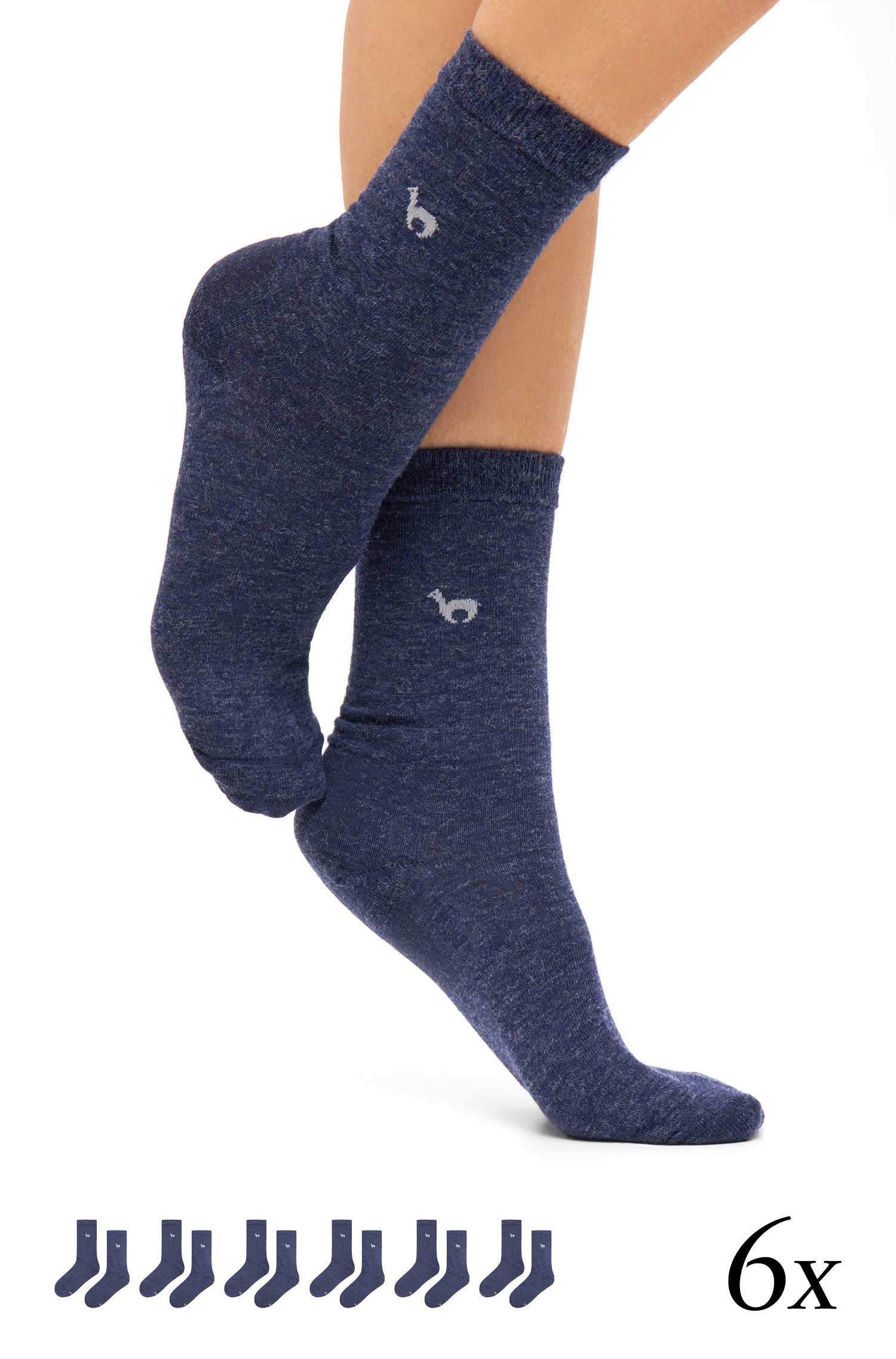 Alpaka Socken BUSINESS PREMIUM 6er Pack aus 70% Alpaka & 20% Baumwolle