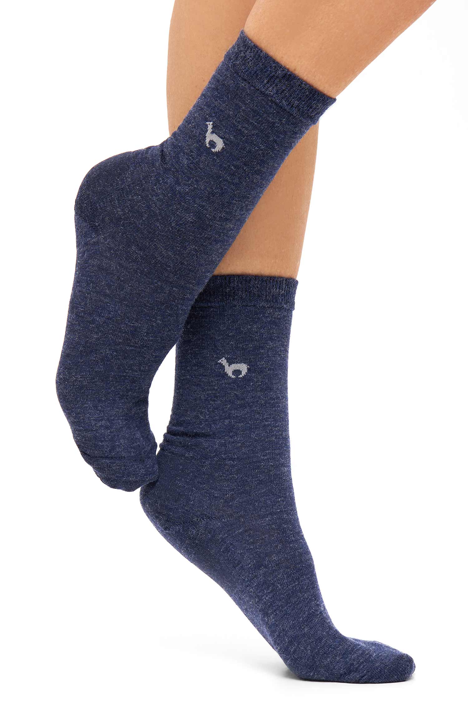 Chaussettes en alpaga BUSINESS PREMIUM en 70% alpaga et 20% coton Pima