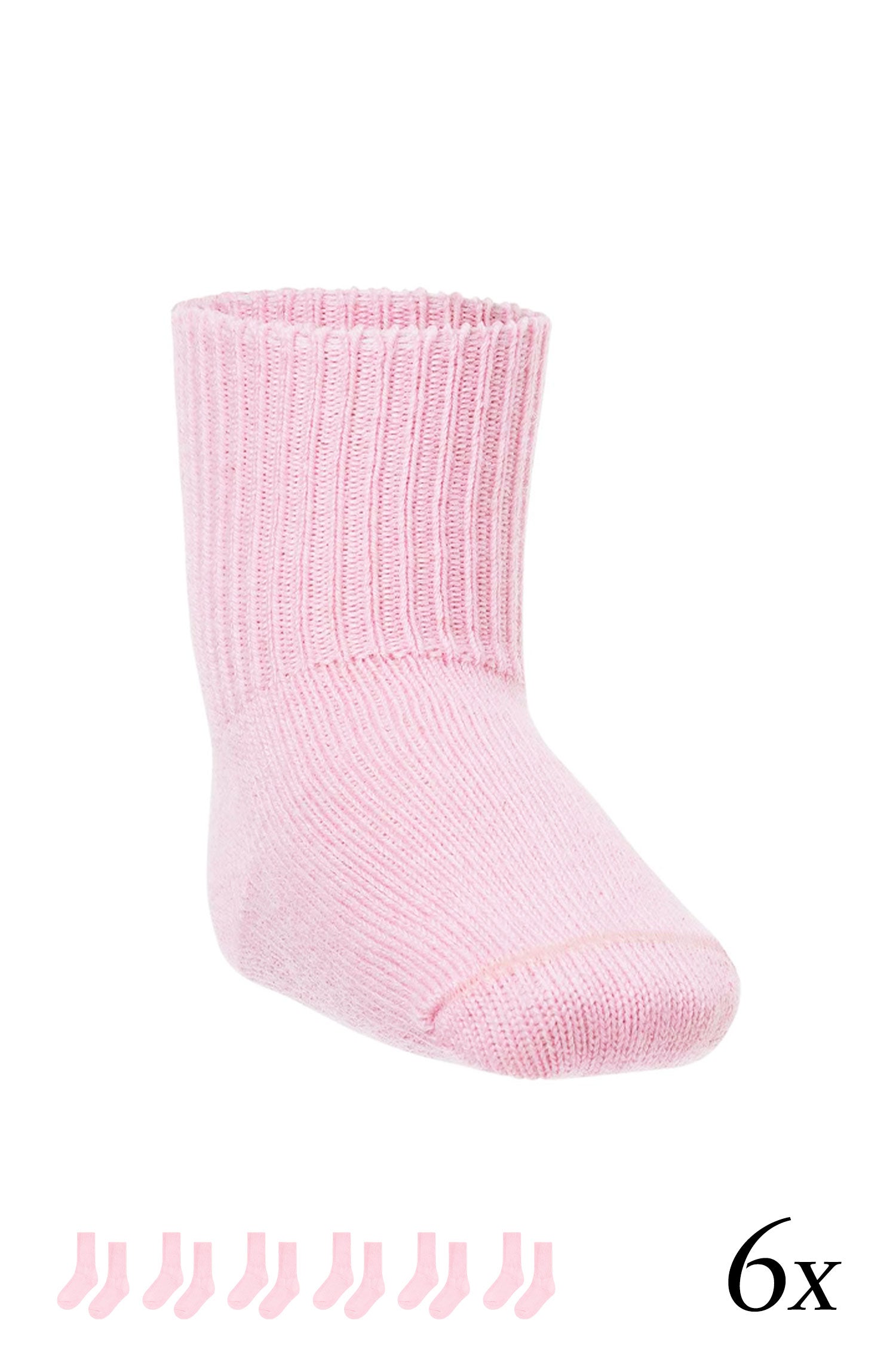 Chaussettes en alpaga pour enfants (taille 15-29), lot de 6, composées à 70 % de bébé alpaga et à 25 % de coton