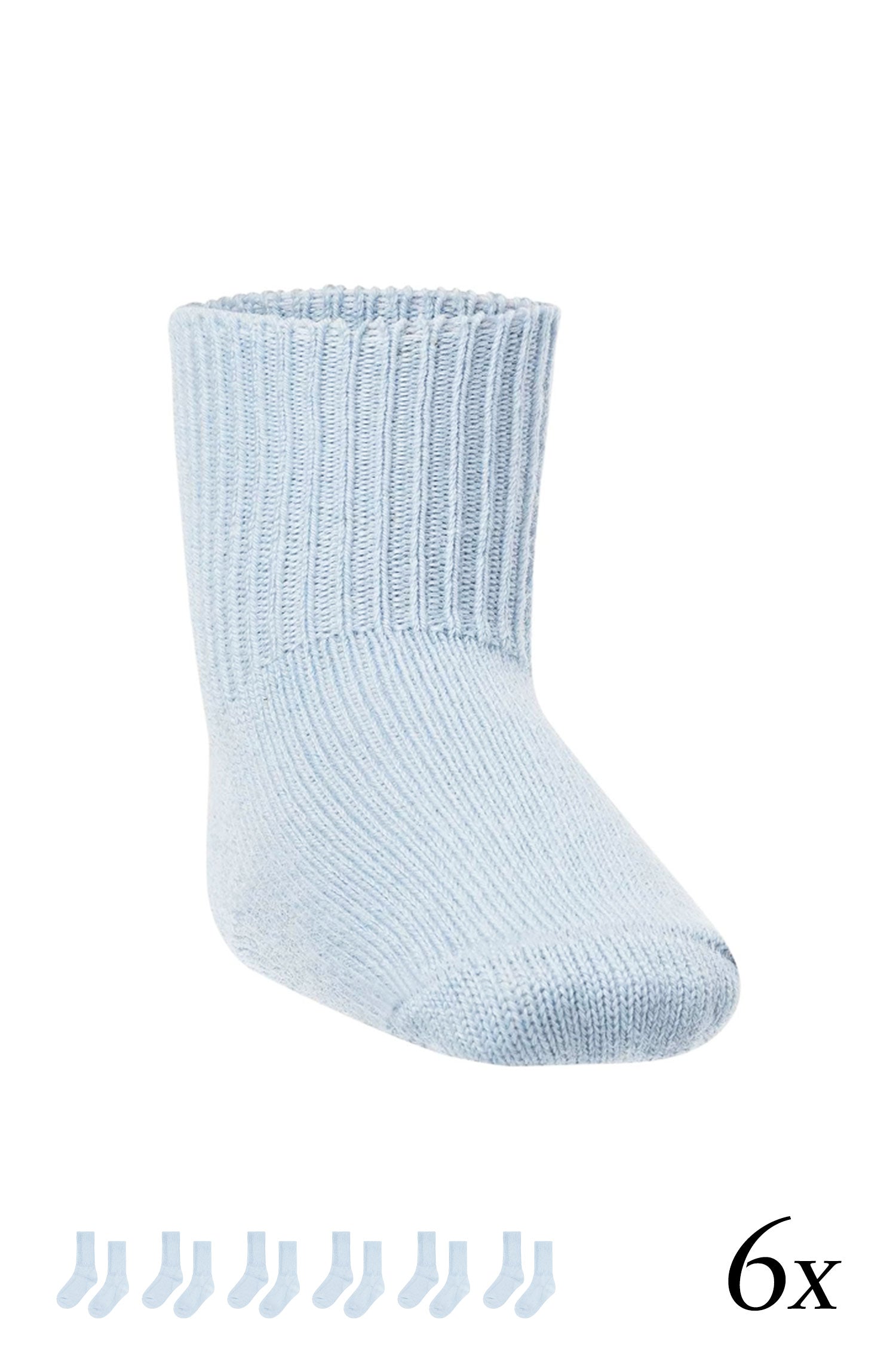 Chaussettes en alpaga pour enfants (taille 15-29), lot de 6, composées à 70 % de bébé alpaga et à 25 % de coton