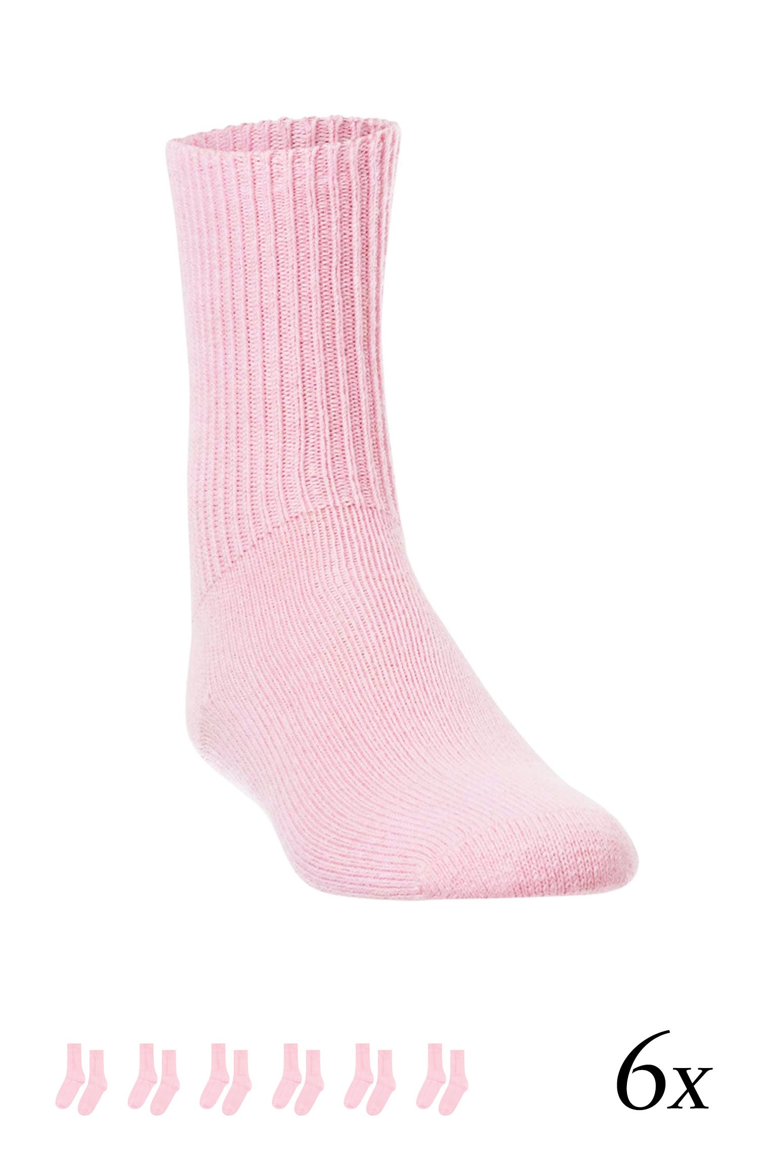 Chaussettes en alpaga pour enfants (taille 30-35), lot de 6, composées à 70 % de bébé alpaga et à 25 % de coton