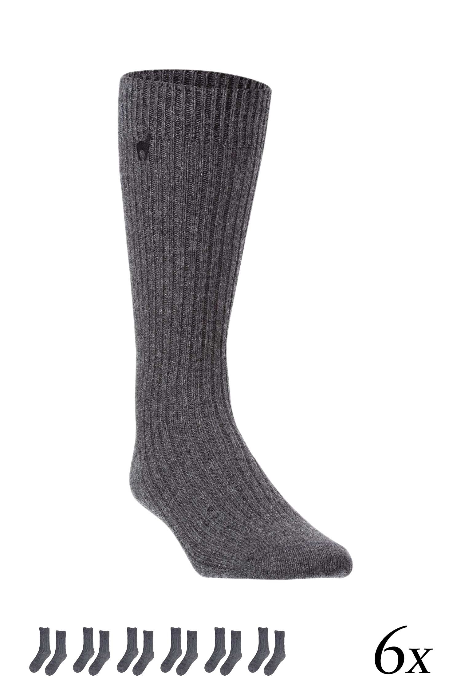 Alpaka Socken PREMIUM 6er Pack aus 70% Baby Alpaka & 25% Baumwolle