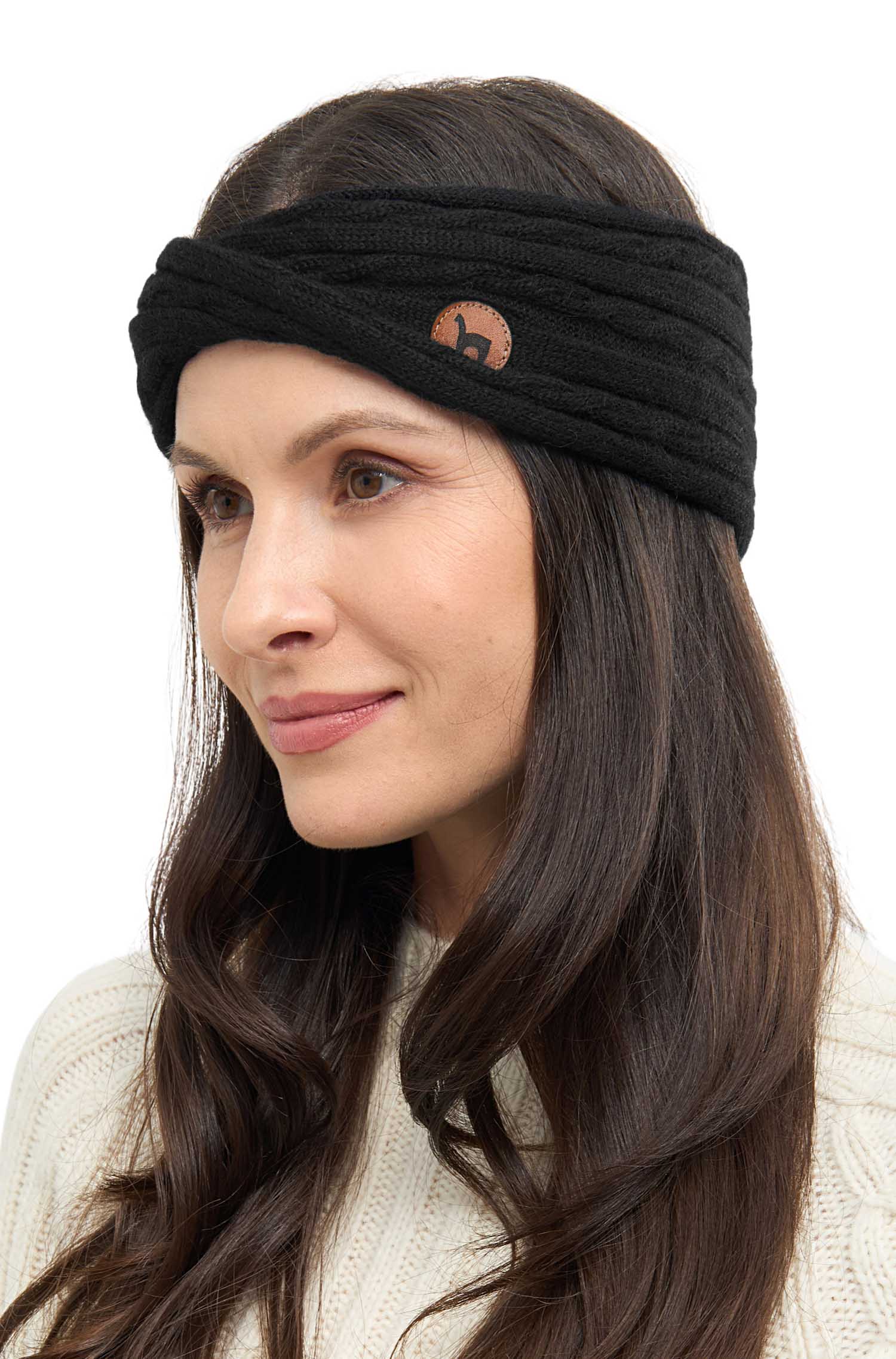 Alpaka Stirnband SUAVE Twist aus 100% Baby Alpaka