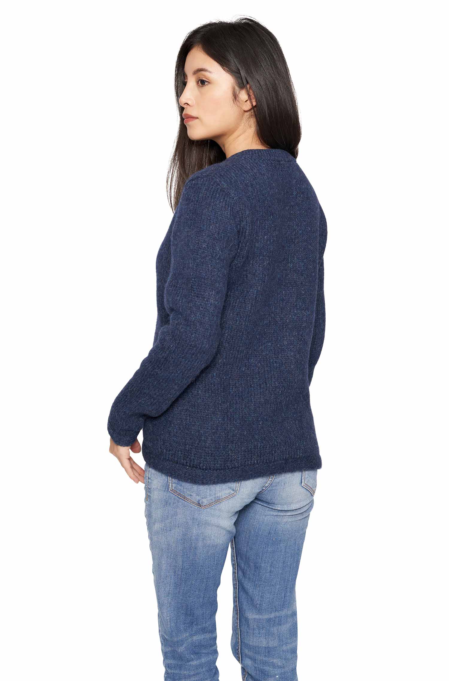 Alpaka Strickjacke ASA aus Baby Alpaka und Wolle
