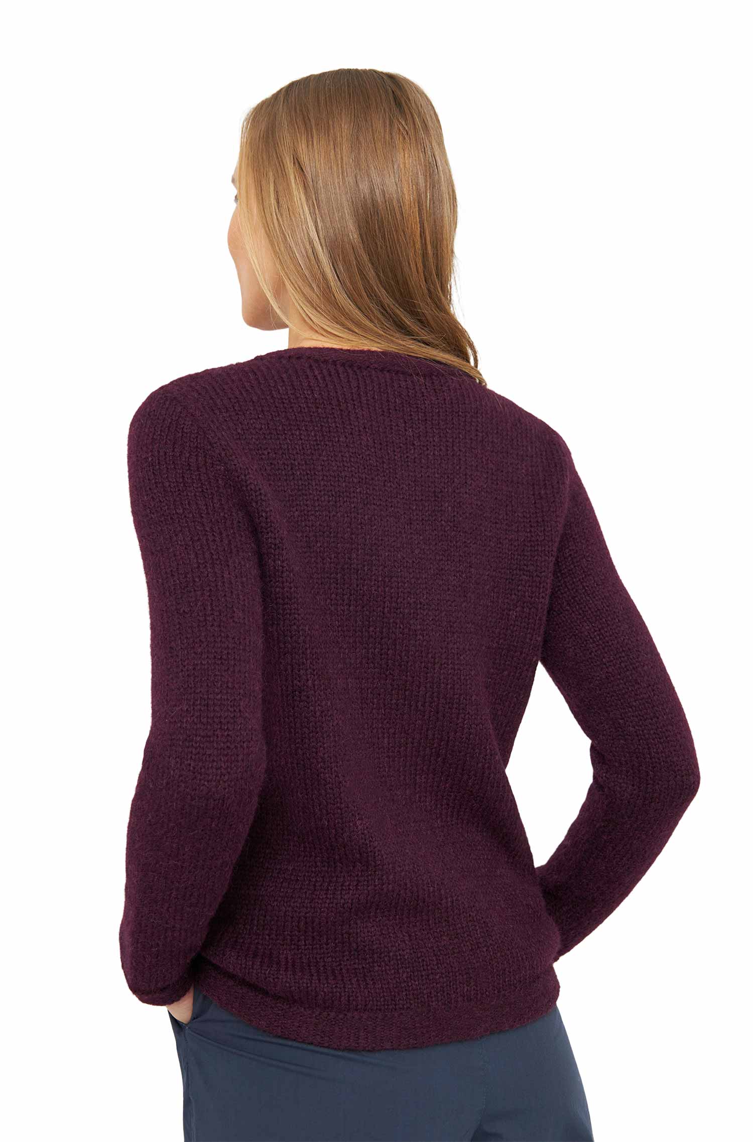 Alpaka Strickjacke ASA aus Baby Alpaka und Wolle