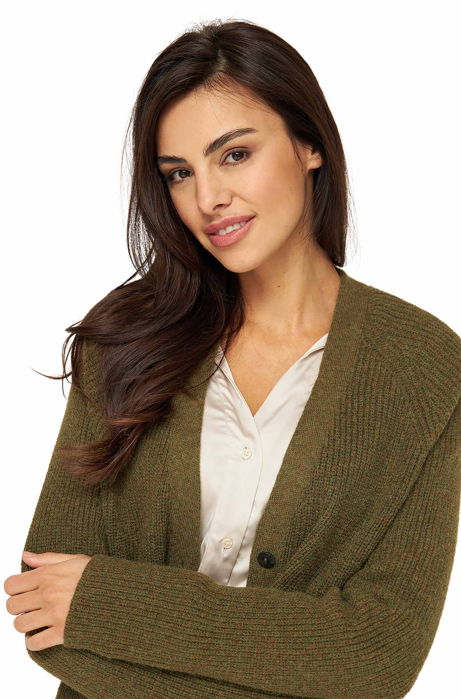 Alpaka Strickjacke CARICE aus Alpaka-Merino-Mix