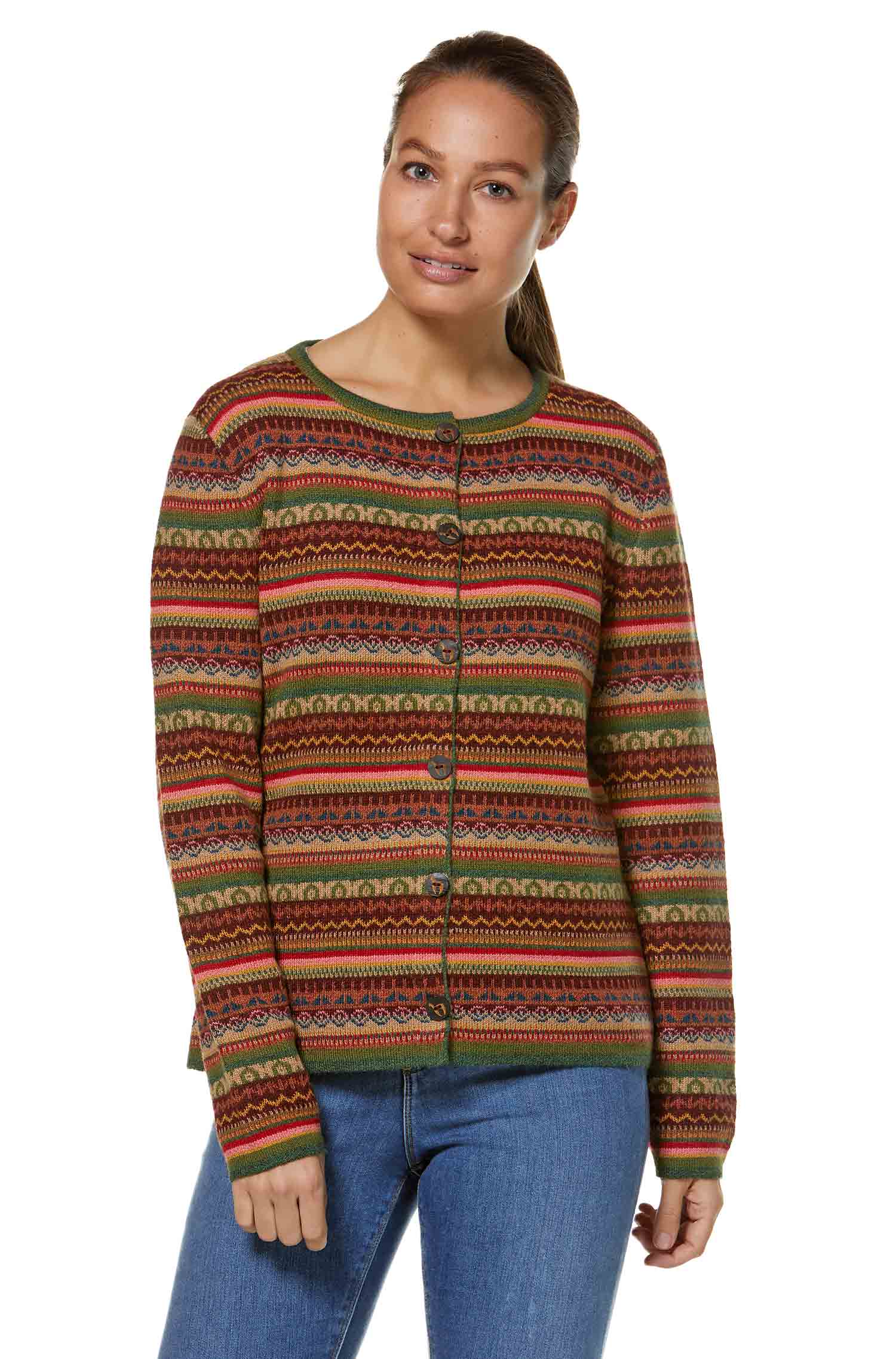 Alpaka Strickjacke LUNA aus 100% Baby Alpaka