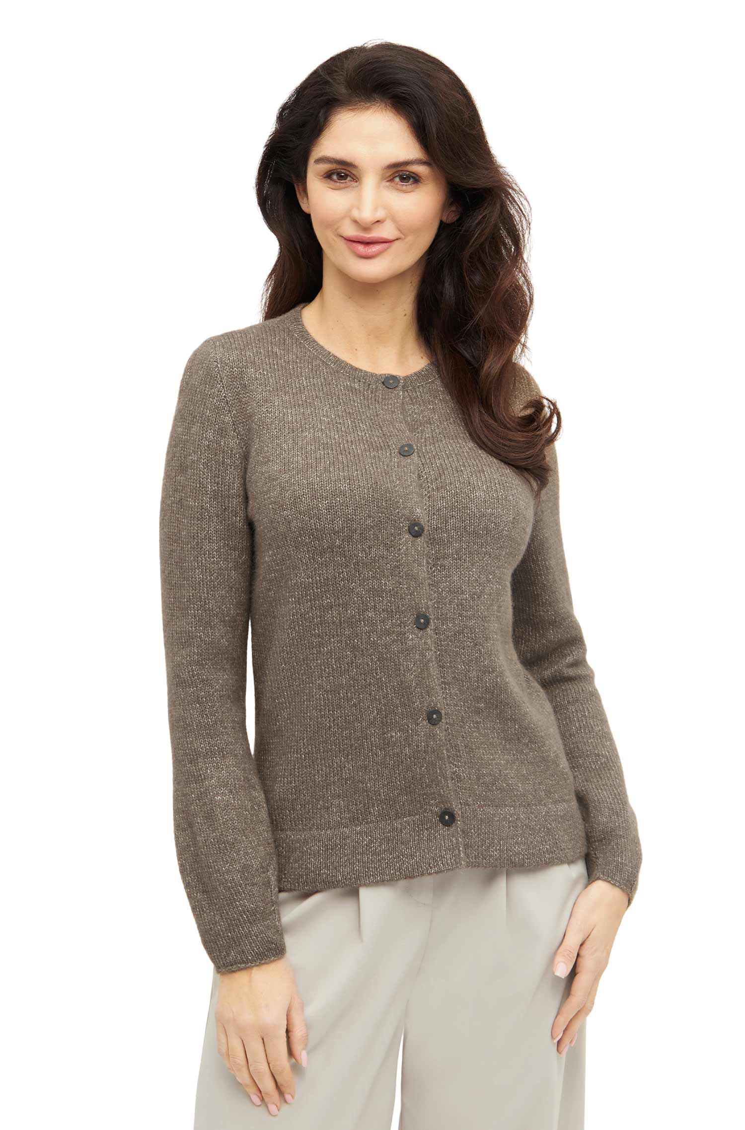 Alpaka Strickjacke PACA aus Baby Alpaka-Merino-Mix