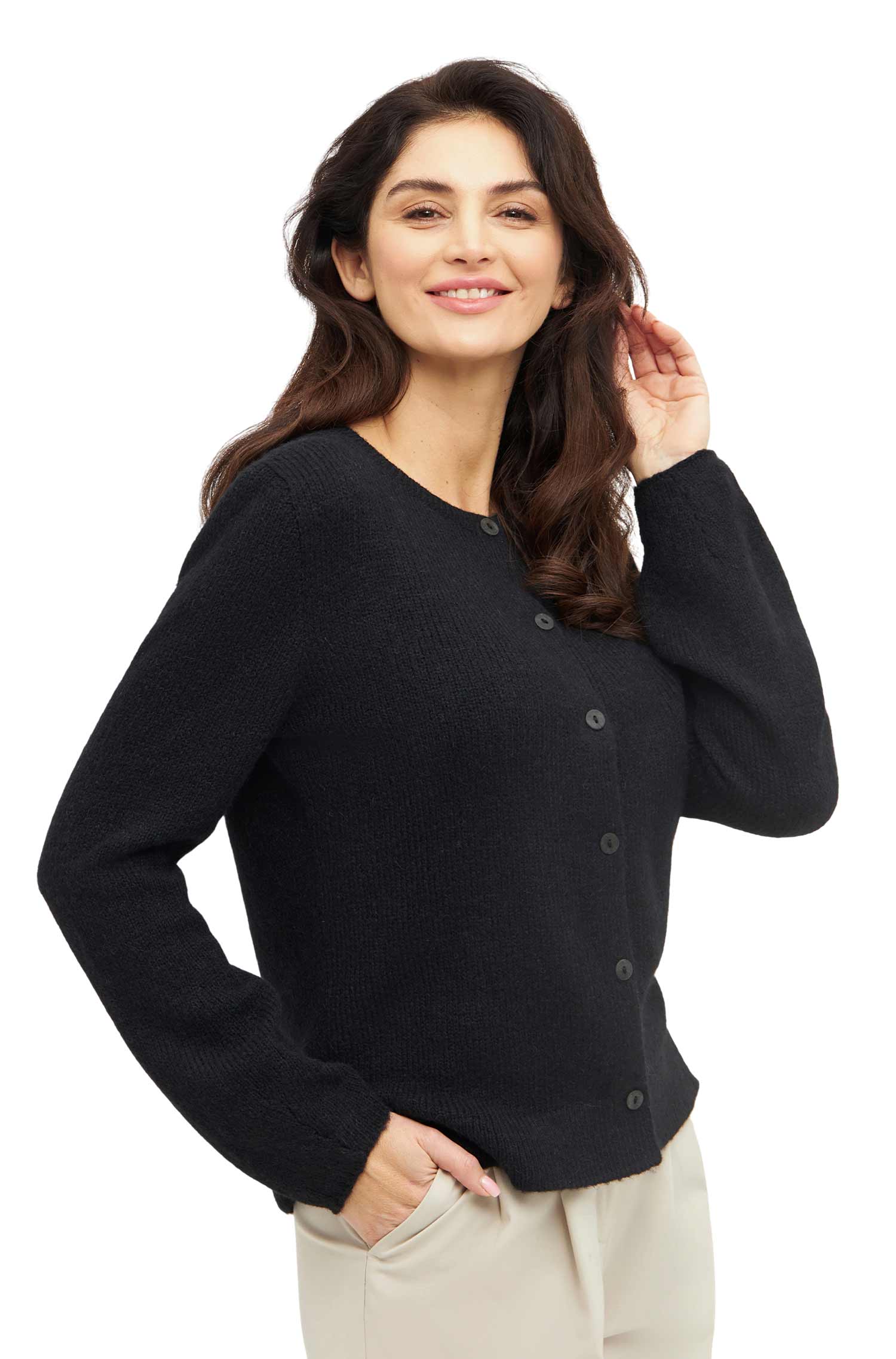 Alpaka Strickjacke PACA aus Baby Alpaka-Merino-Mix