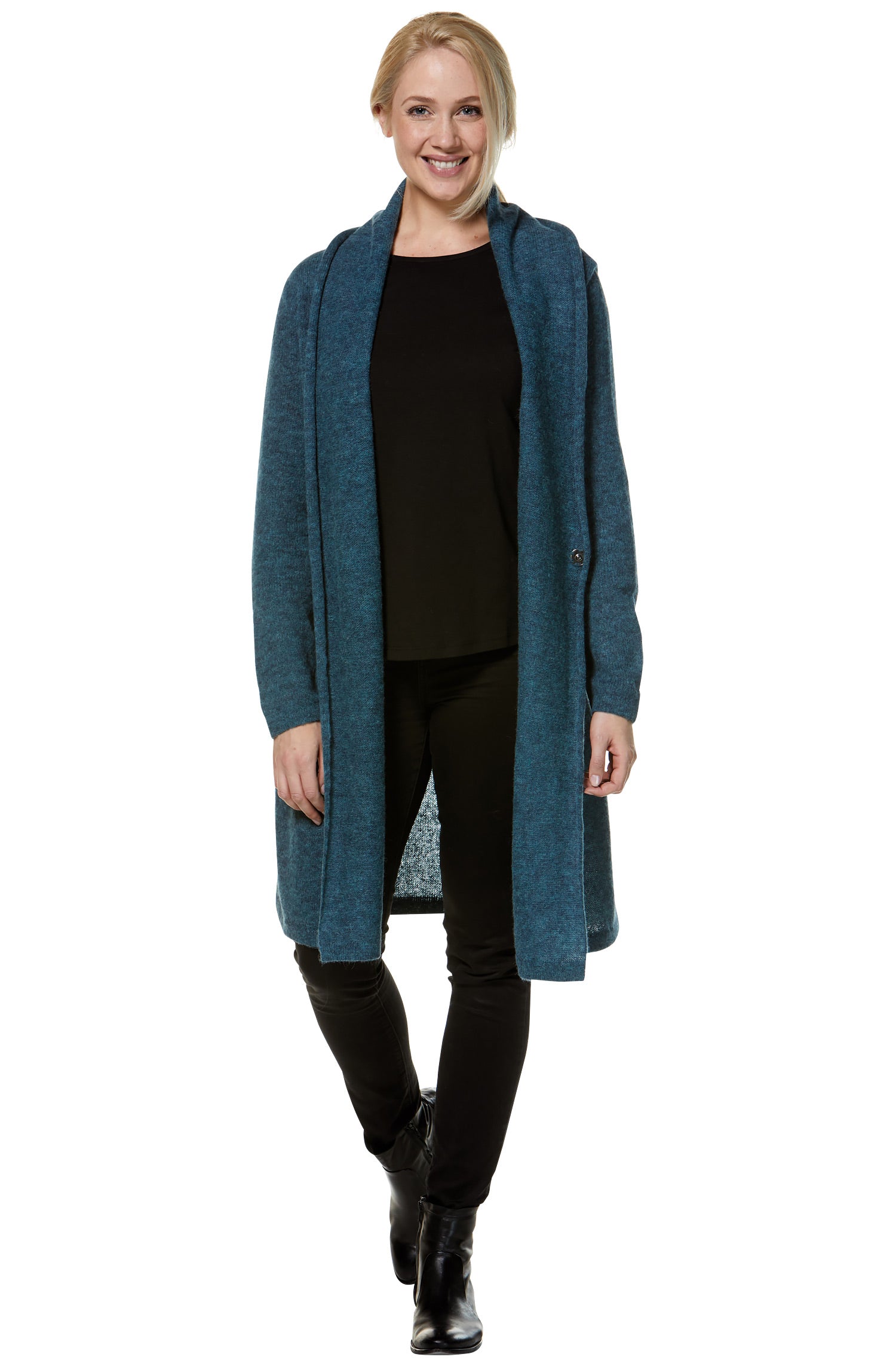 Alpaka Strickjacke PAULINA aus Baby Alpaka und Wolle