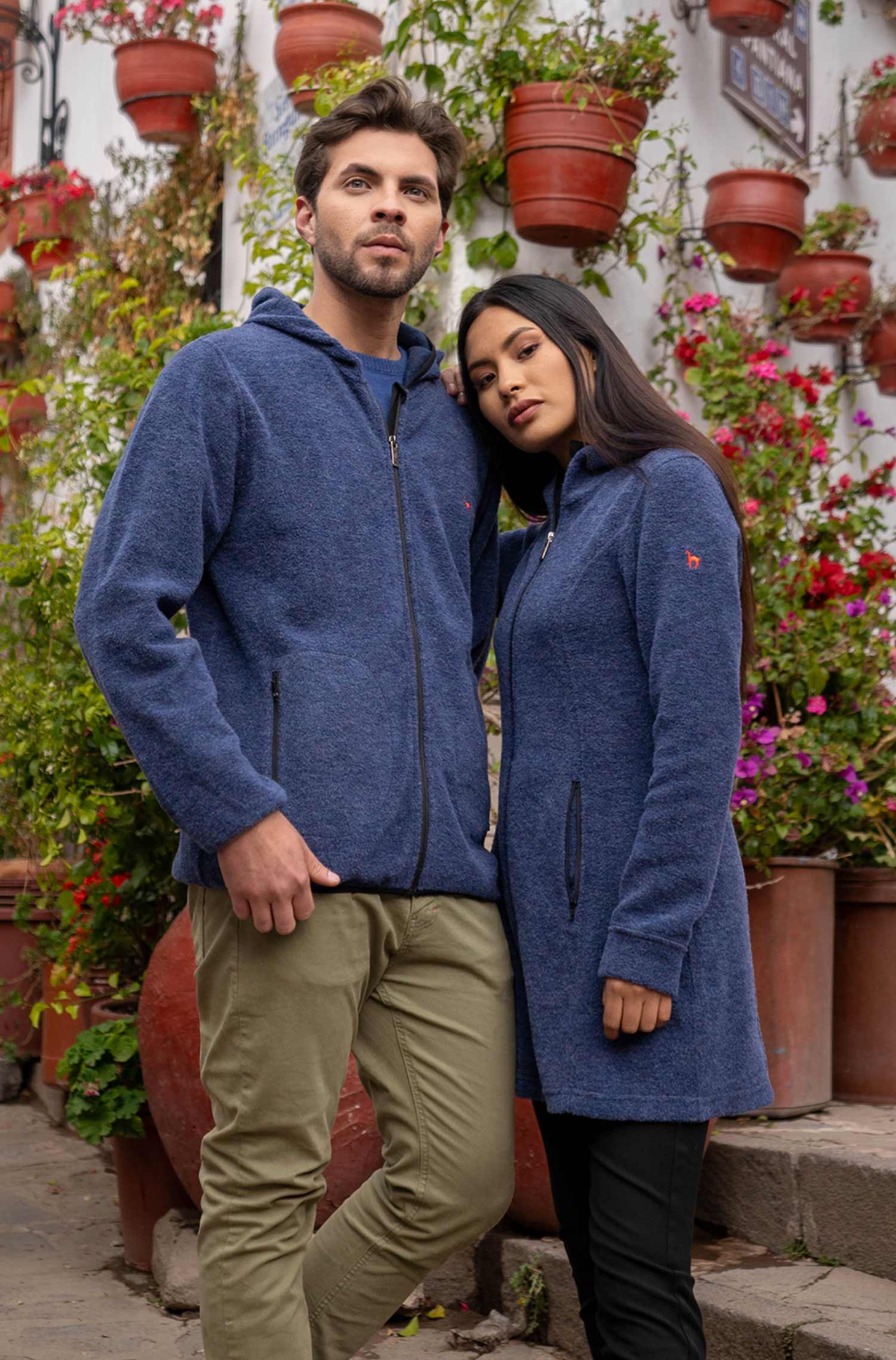 Alpaka Unisex Kapuzenjacke APU FLEECE