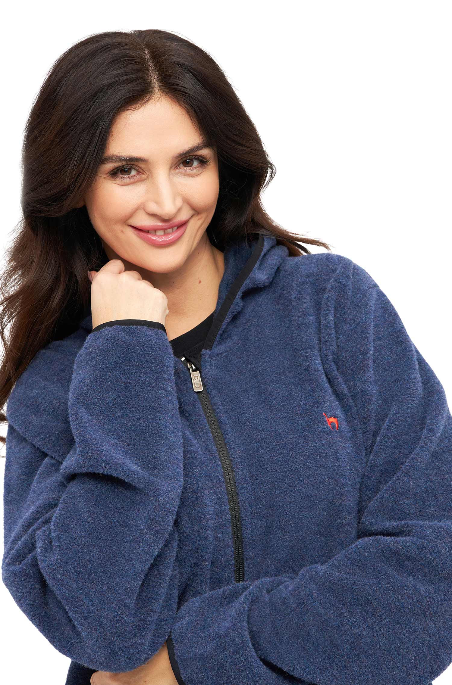 Alpaka Unisex Kapuzenjacke APU FLEECE