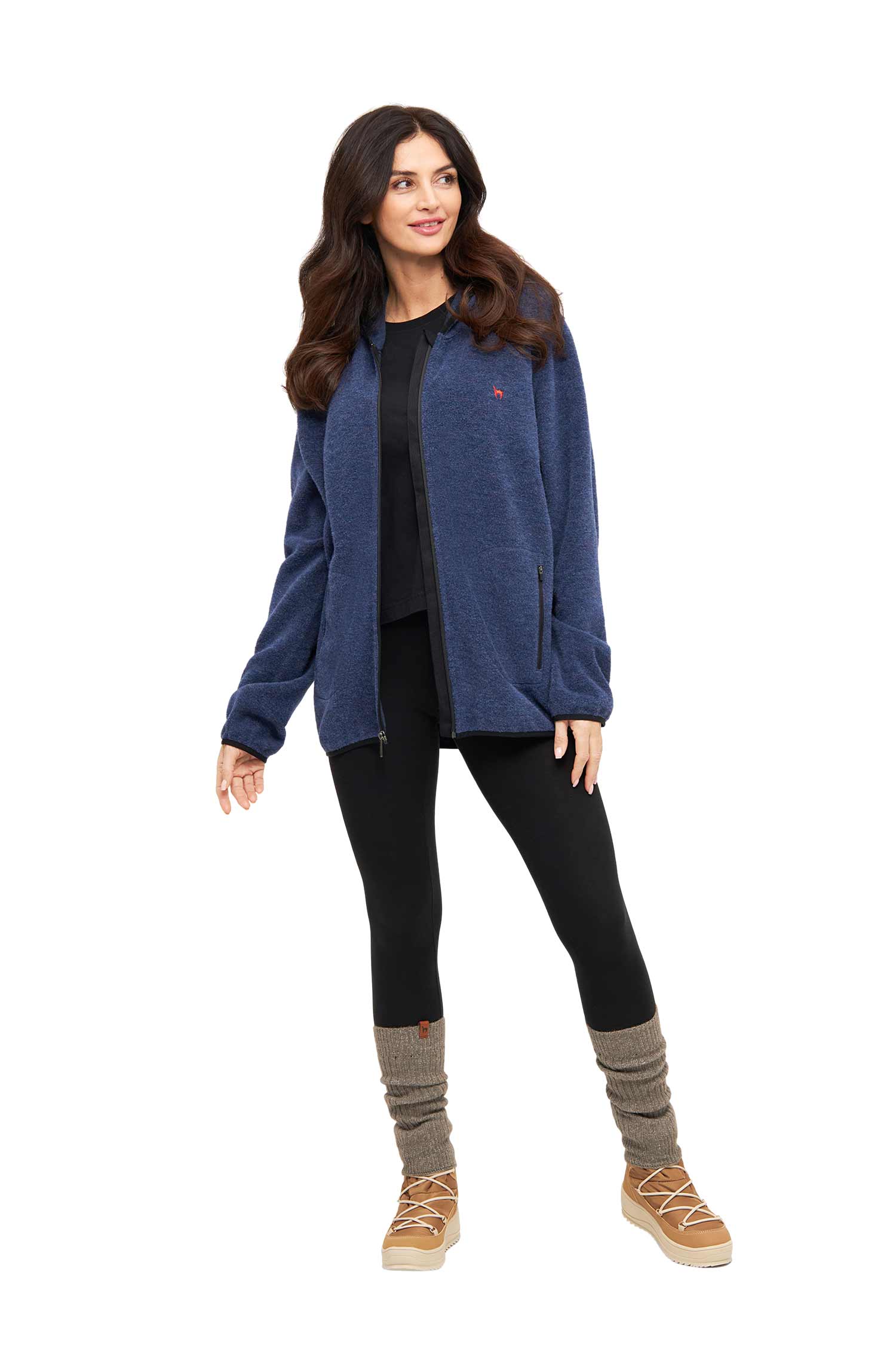 Alpaka Unisex Kapuzenjacke APU FLEECE