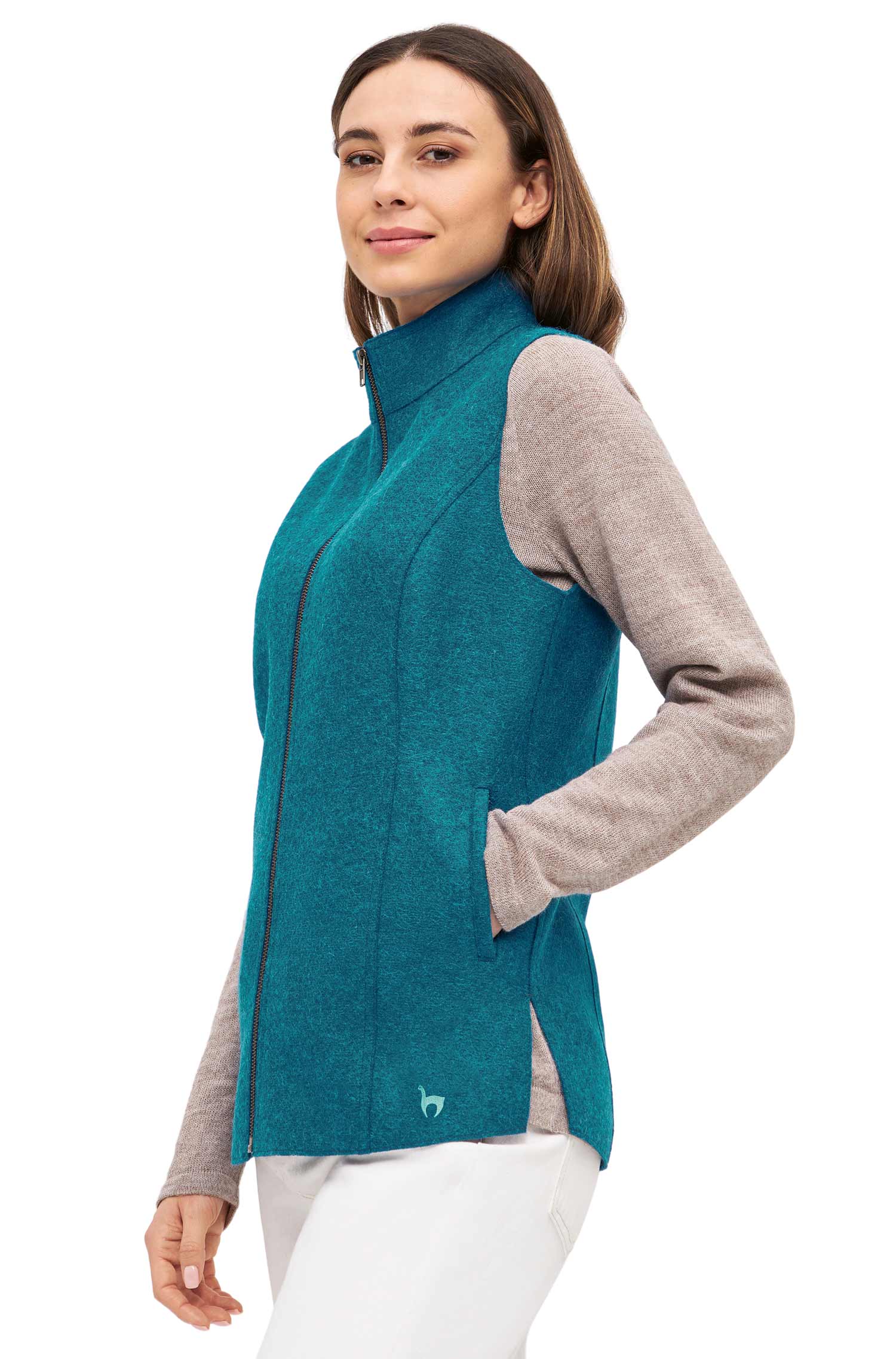 Alpaca Walk Vest AVELINA made of Alpaca & Merino Wool