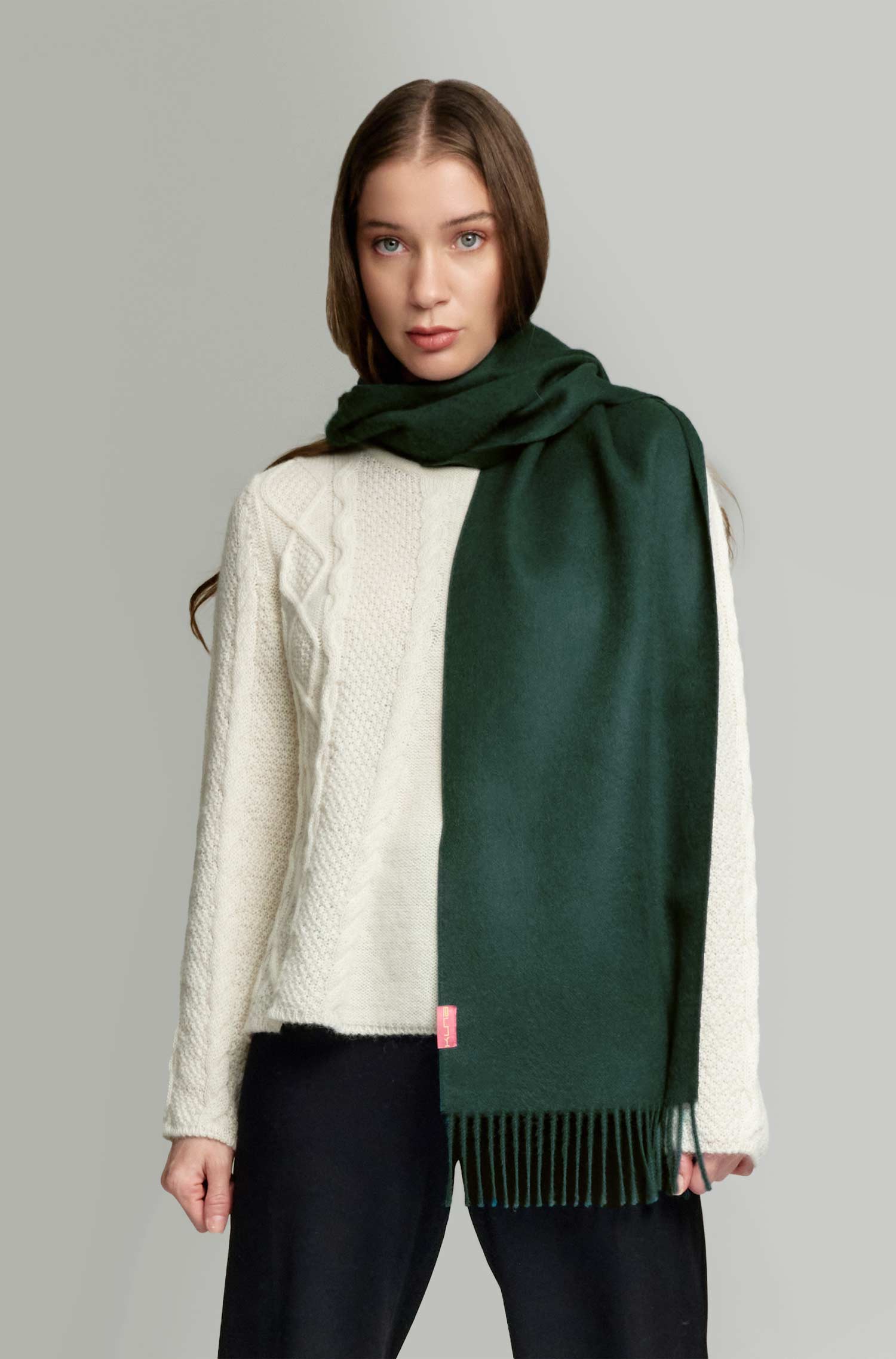 Alpaca woven scarf ADRIAN made from 100% baby alpaca