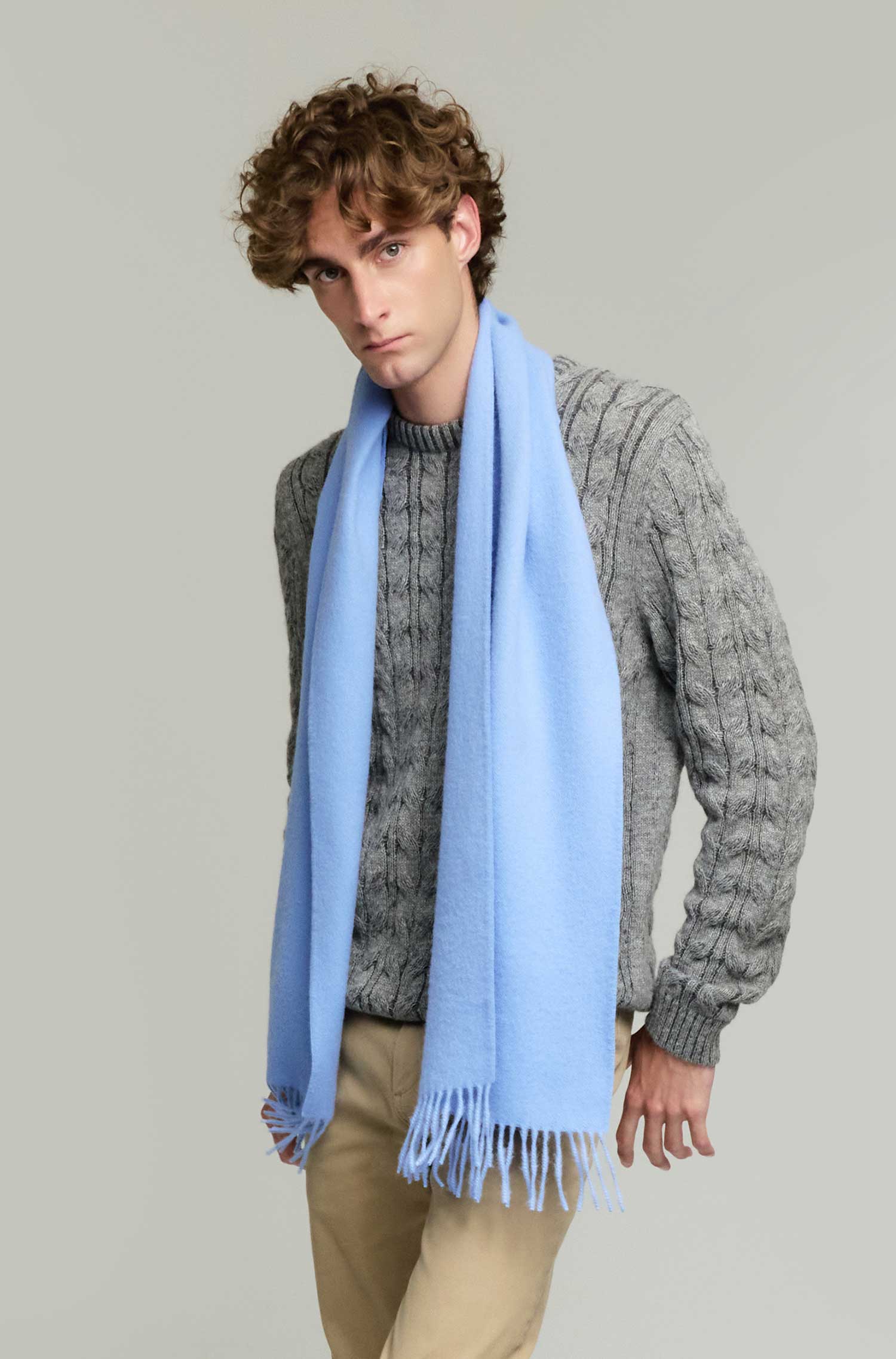 Alpaca woven scarf ADRIAN made from 100% baby alpaca