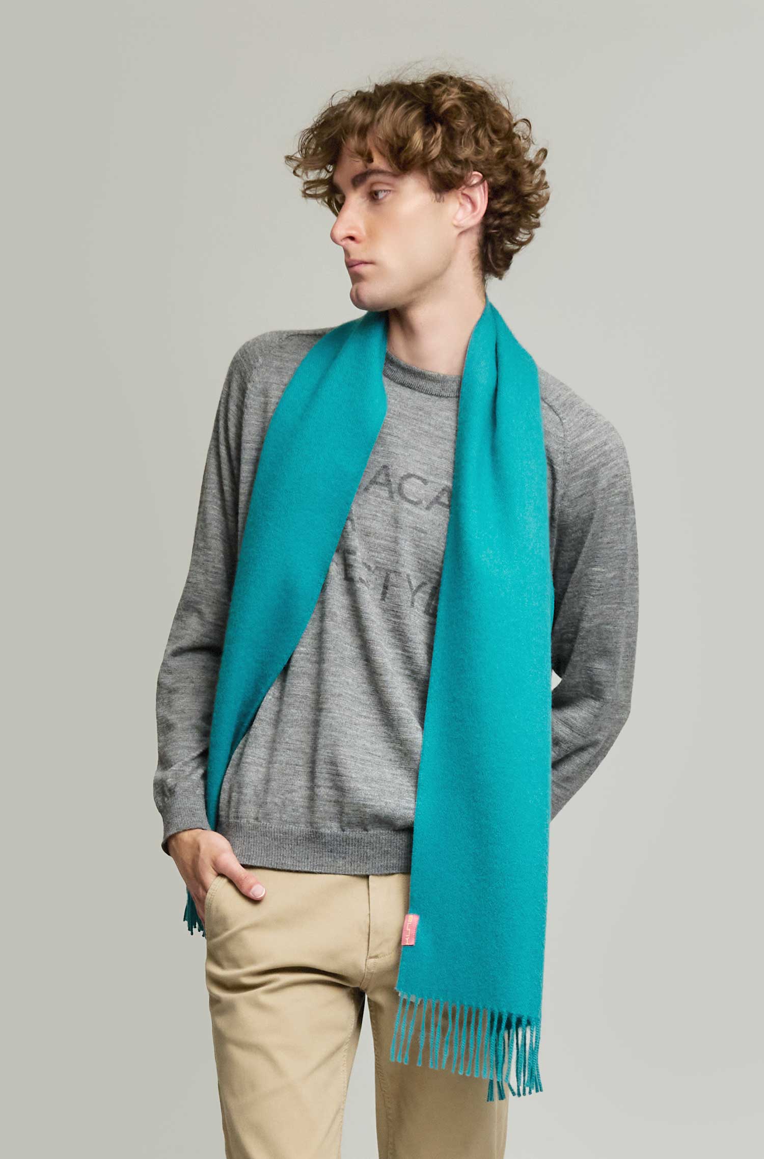 Alpaca woven scarf ADRIAN made from 100% baby alpaca