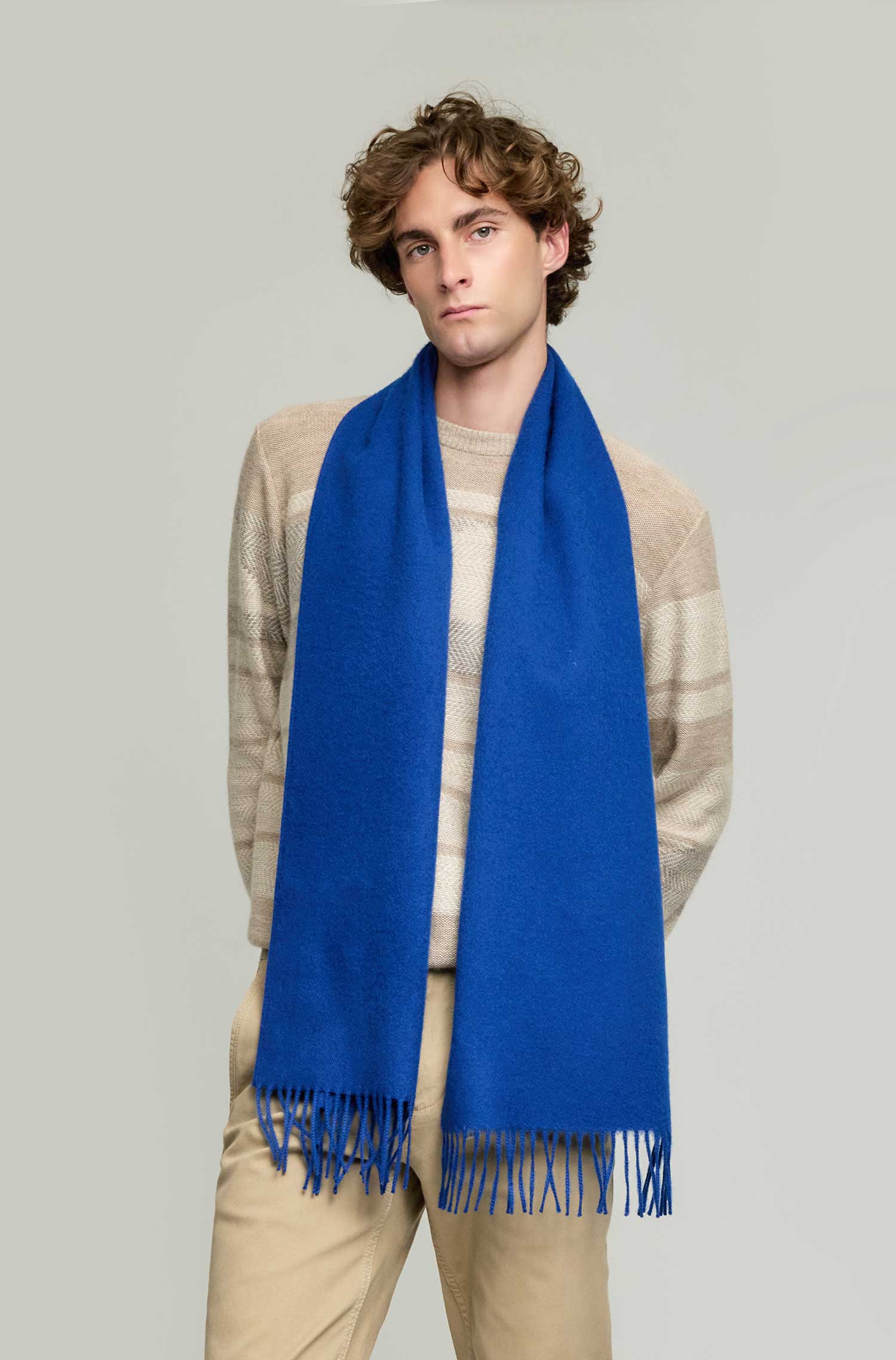 Alpaca woven scarf ADRIAN made from 100% baby alpaca