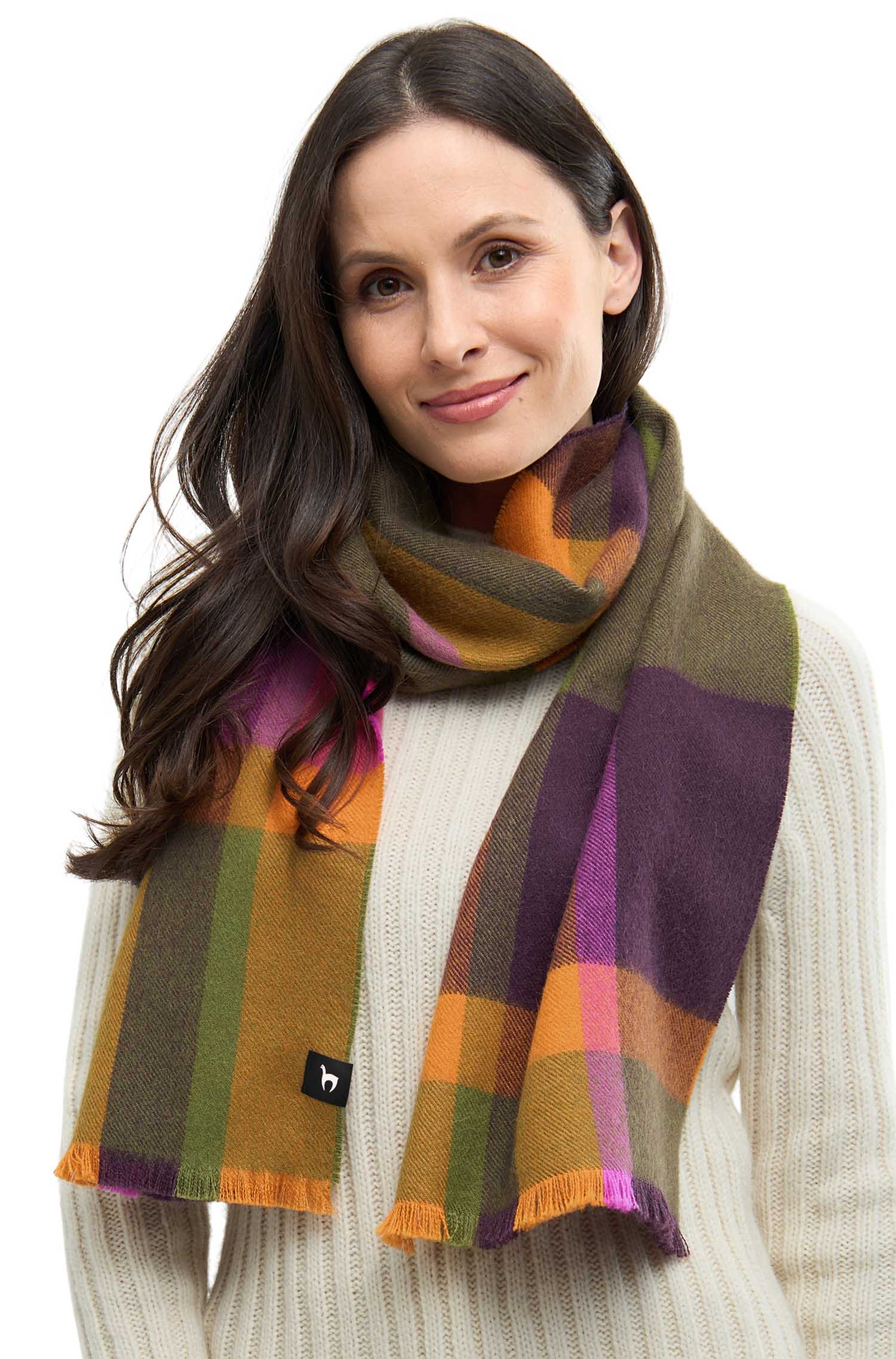 Alpaka Webschal ALEGRO aus 100% Royal Alpaka