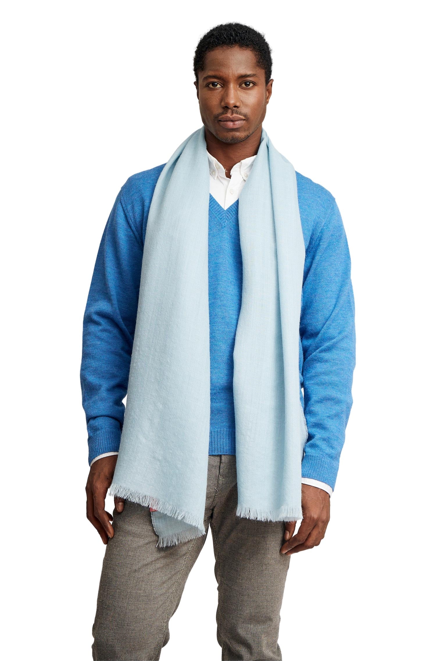 Alpaca woven scarf AMARETO made from 100% baby alpaca