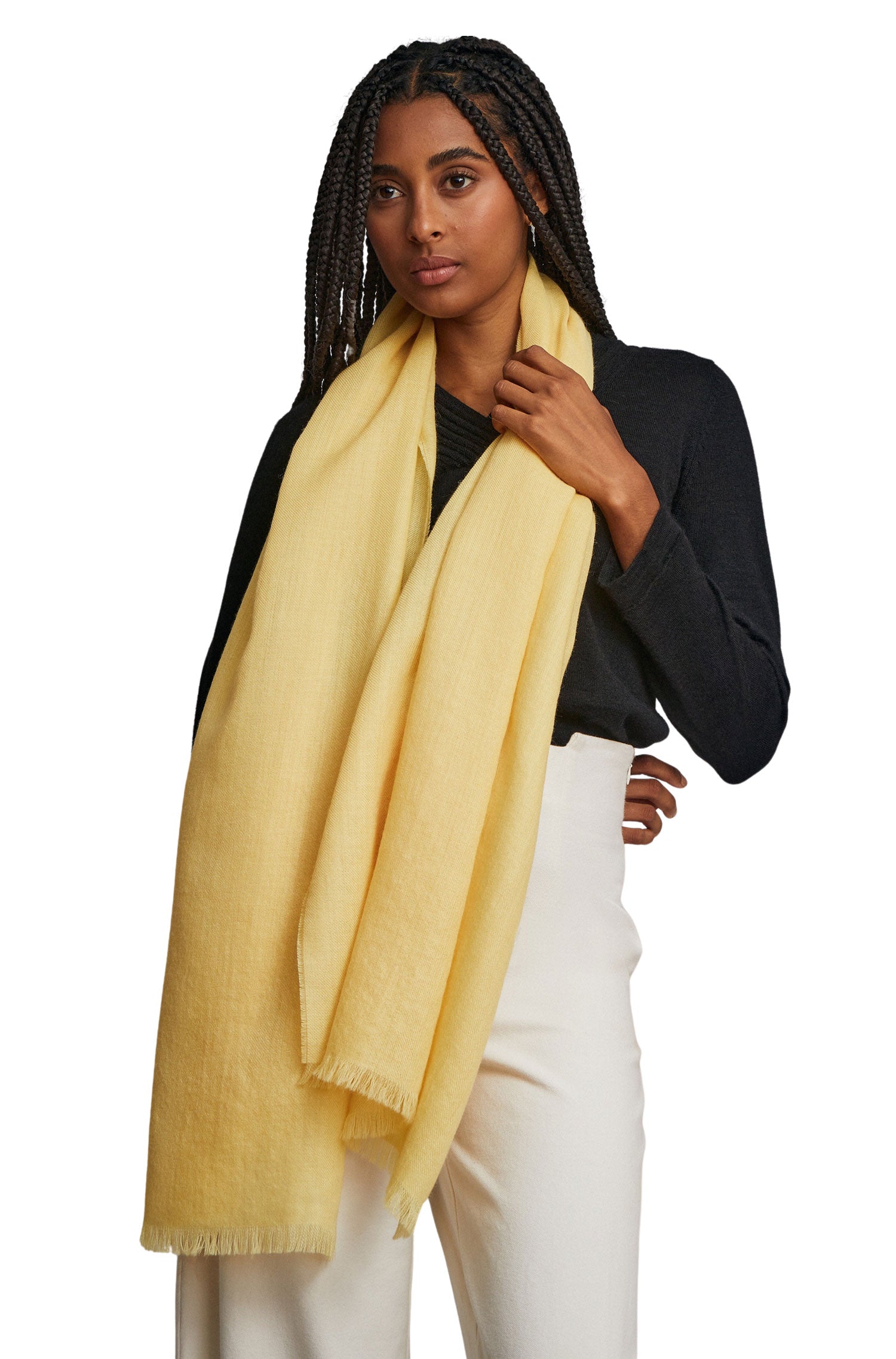 Alpaca woven scarf AMARETO made from 100% baby alpaca