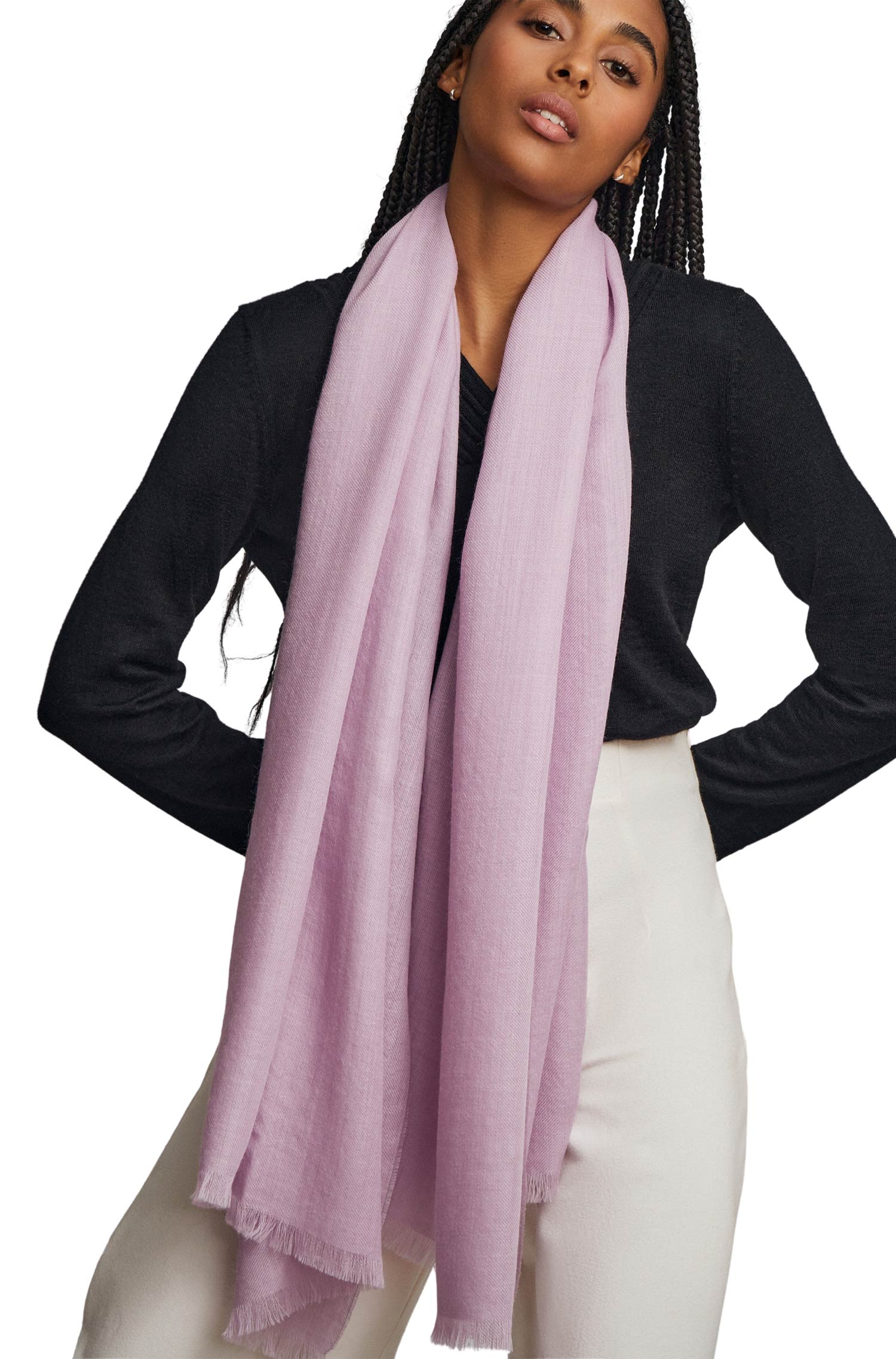 Alpaca woven scarf AMARETO made from 100% baby alpaca