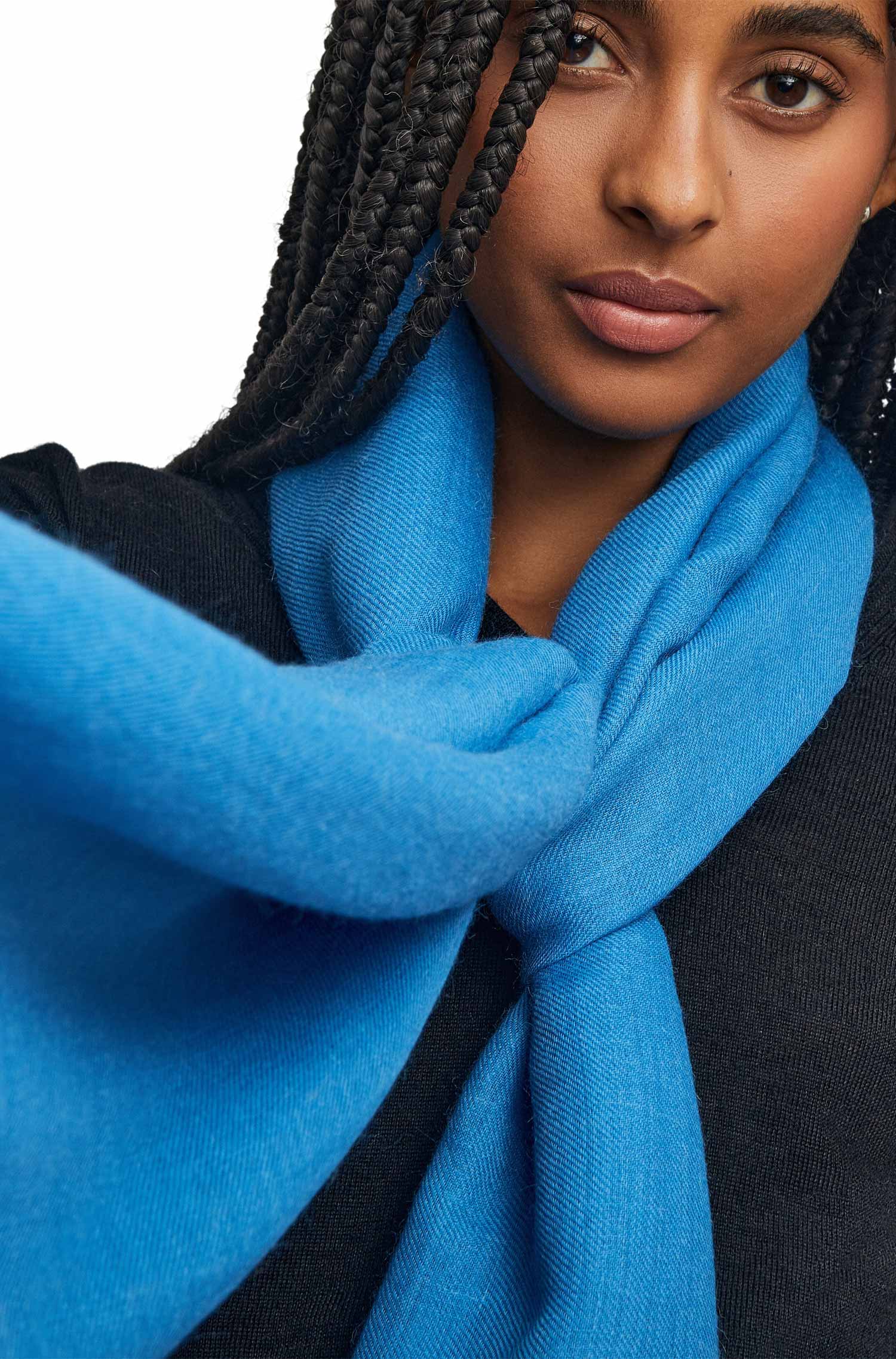 Alpaca woven scarf AMARETO made from 100% baby alpaca