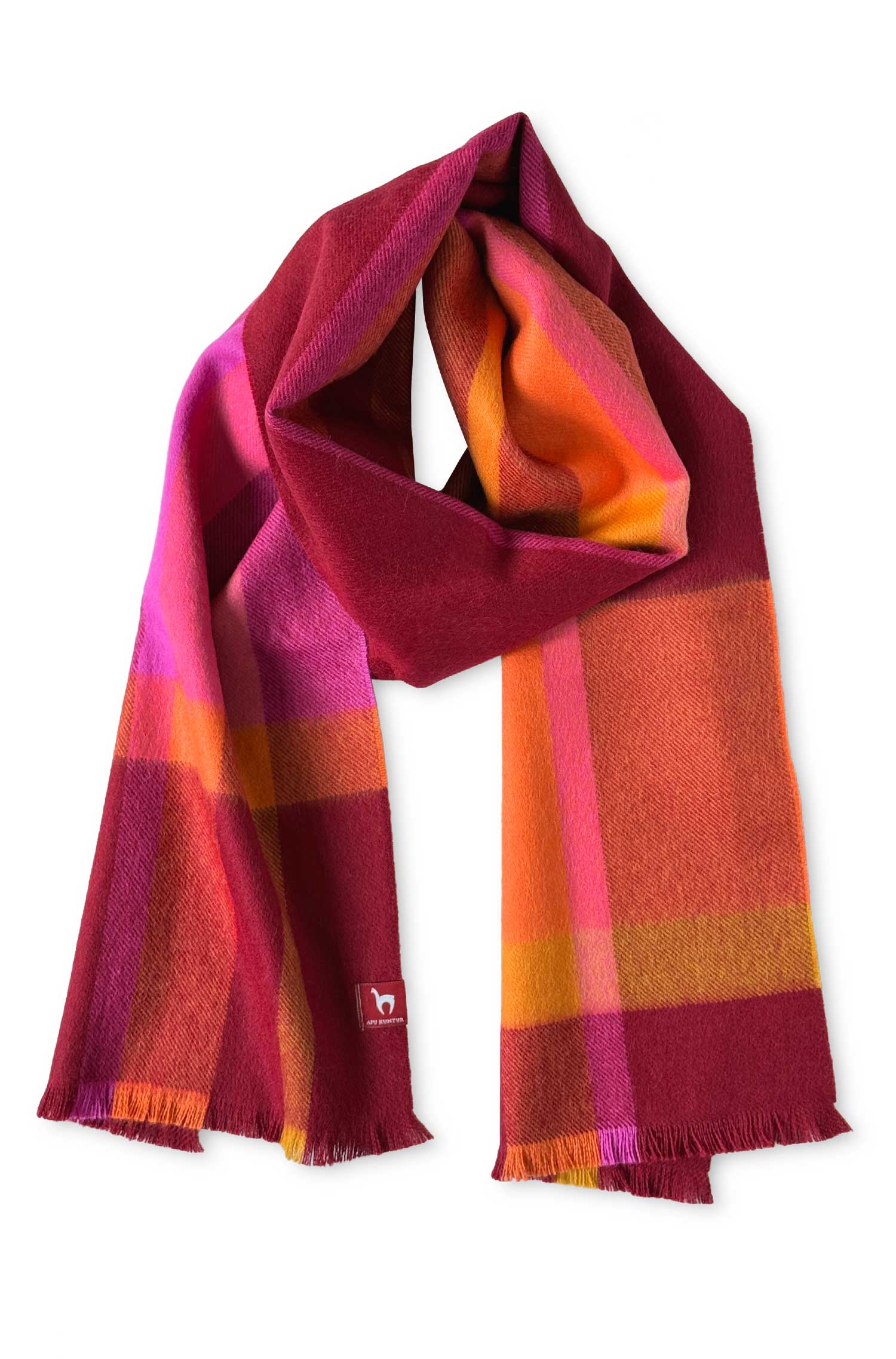 Alpaka Webschal BABY CUADRO DOS aus 100% Baby Alpaka