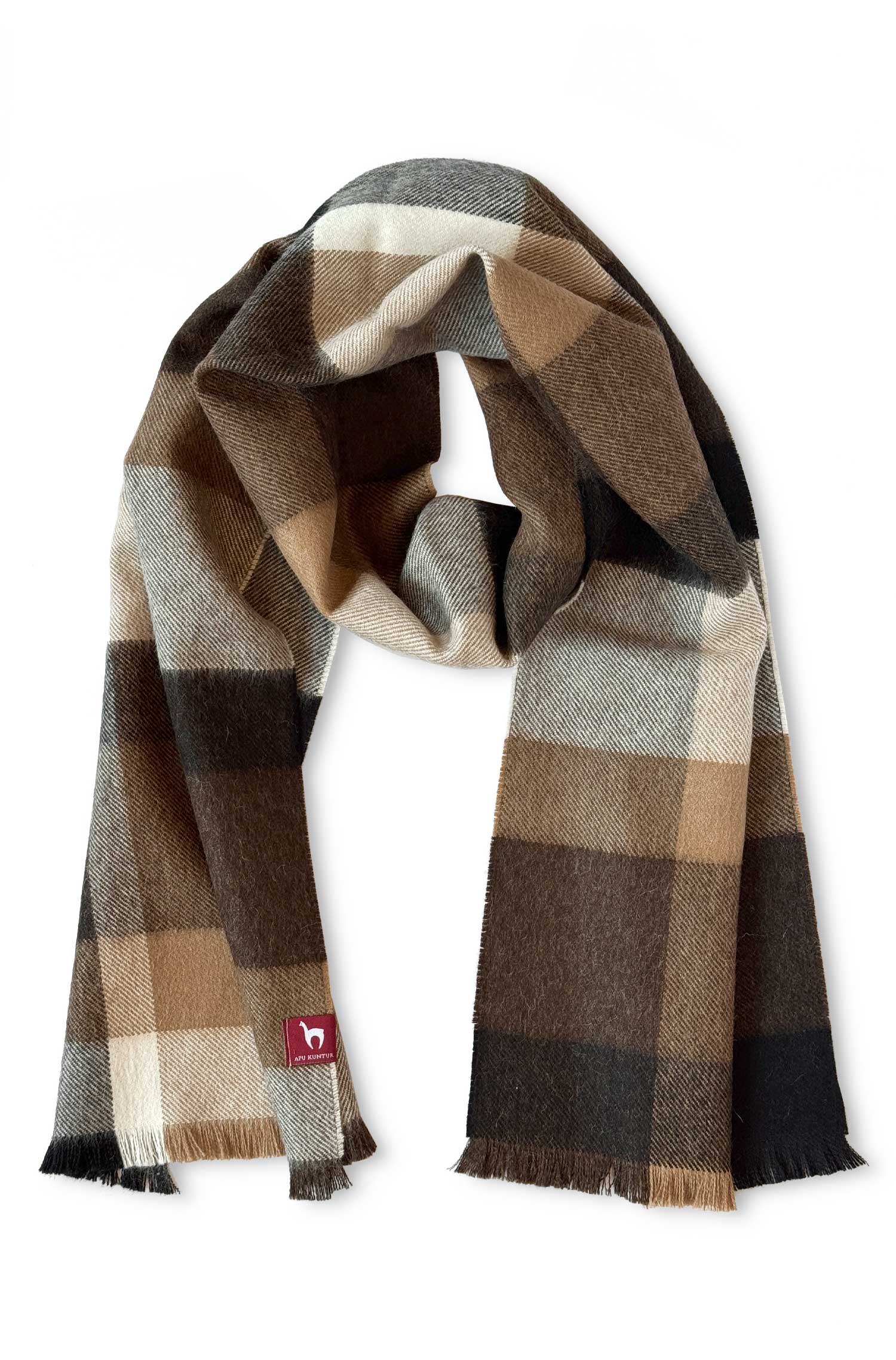 Alpaka Webschal BABY CUADRO UNO aus 100% Baby Alpaka