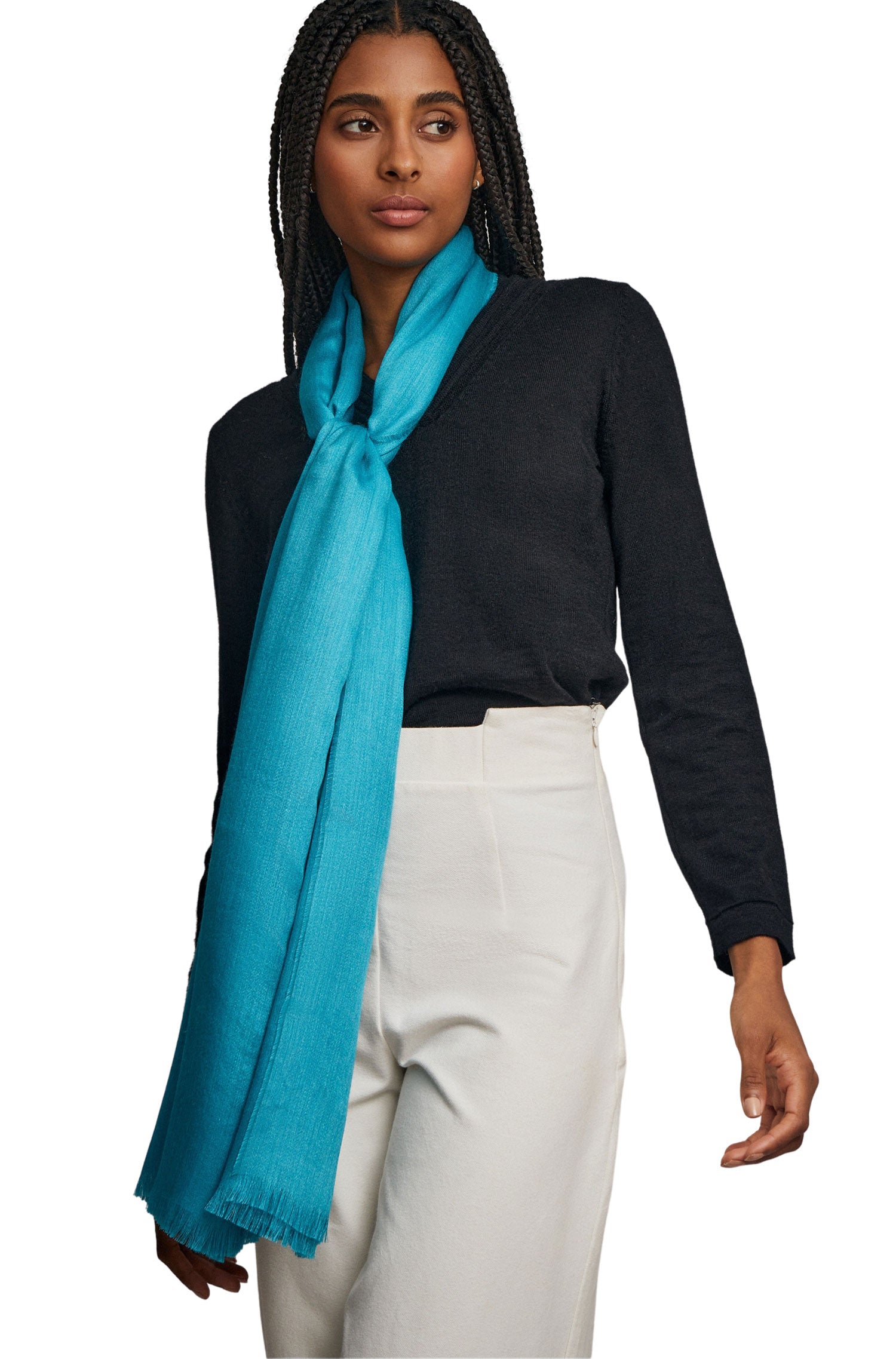 Alpaka Webschal TEABERRY aus Alpaka & Seide