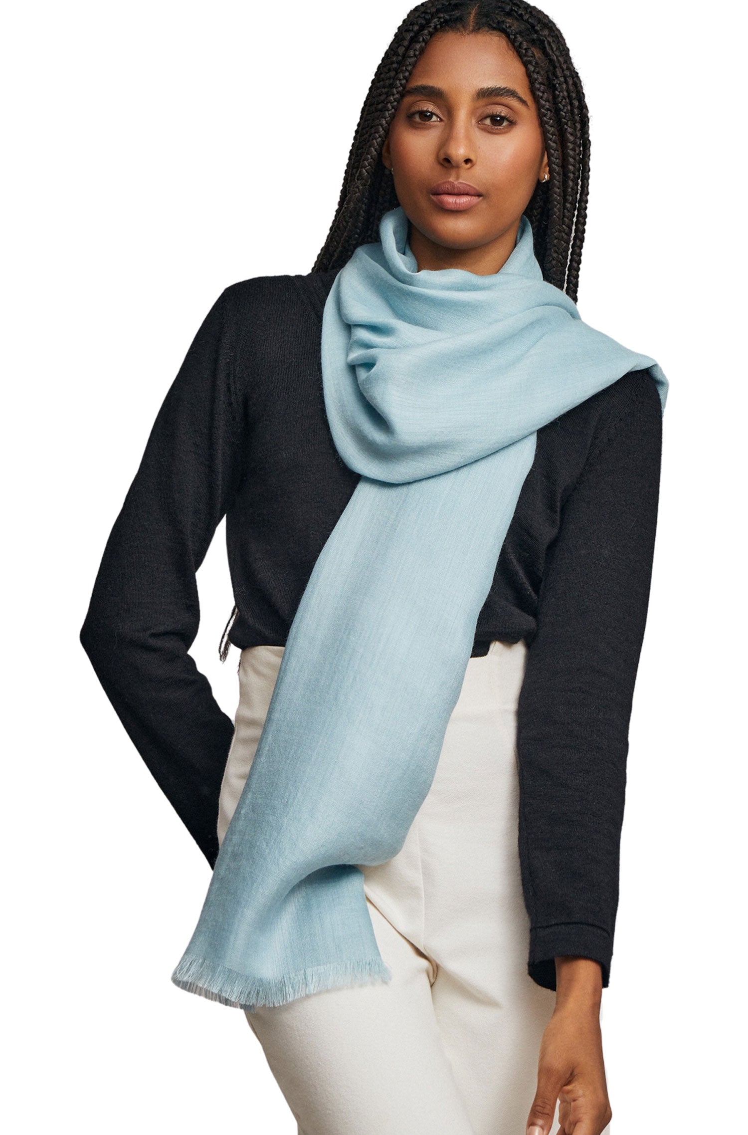 Alpaka Webschal TEABERRY aus Alpaka & Seide