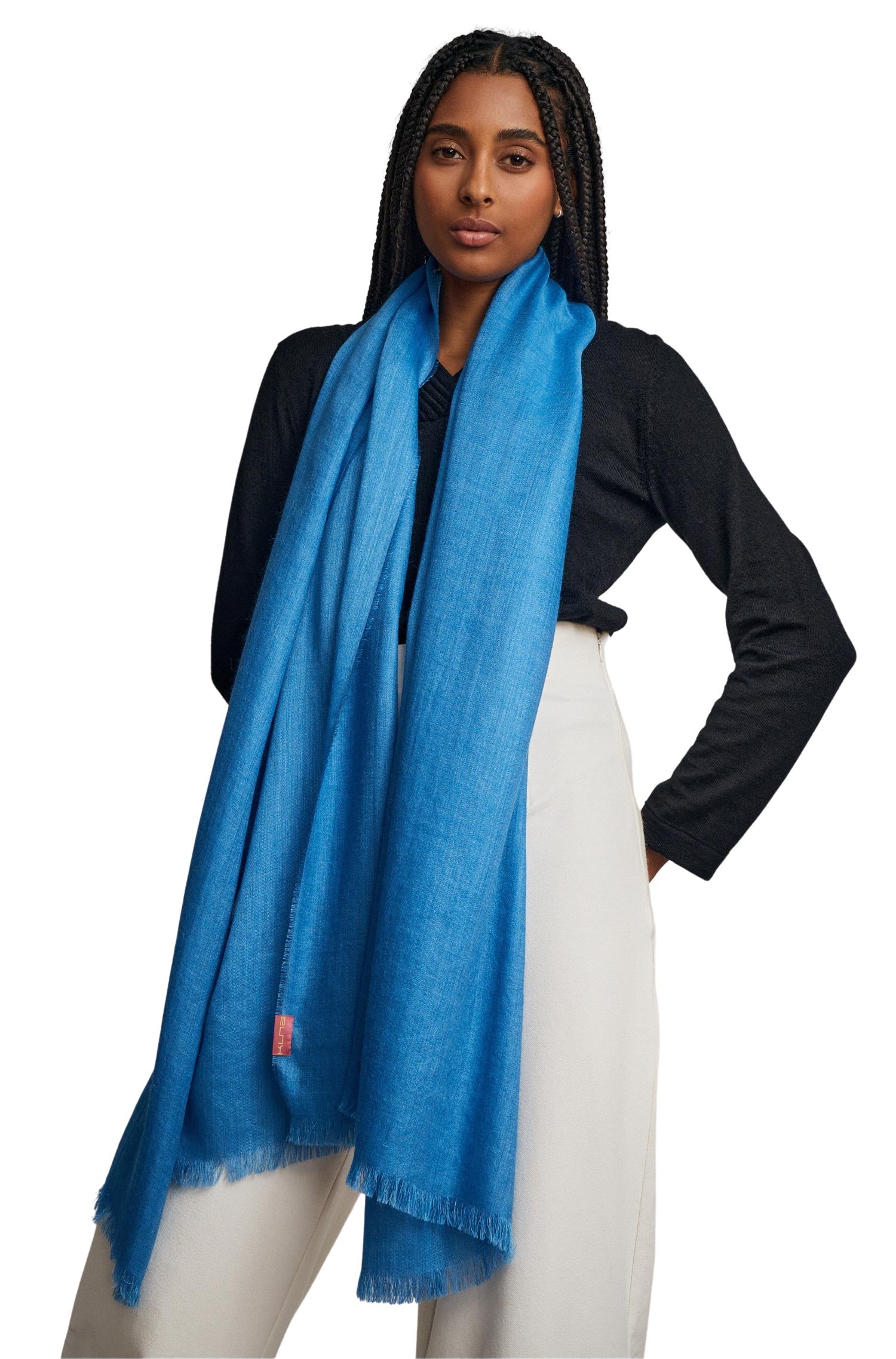 Alpaka Webschal TEABERRY aus Alpaka & Seide