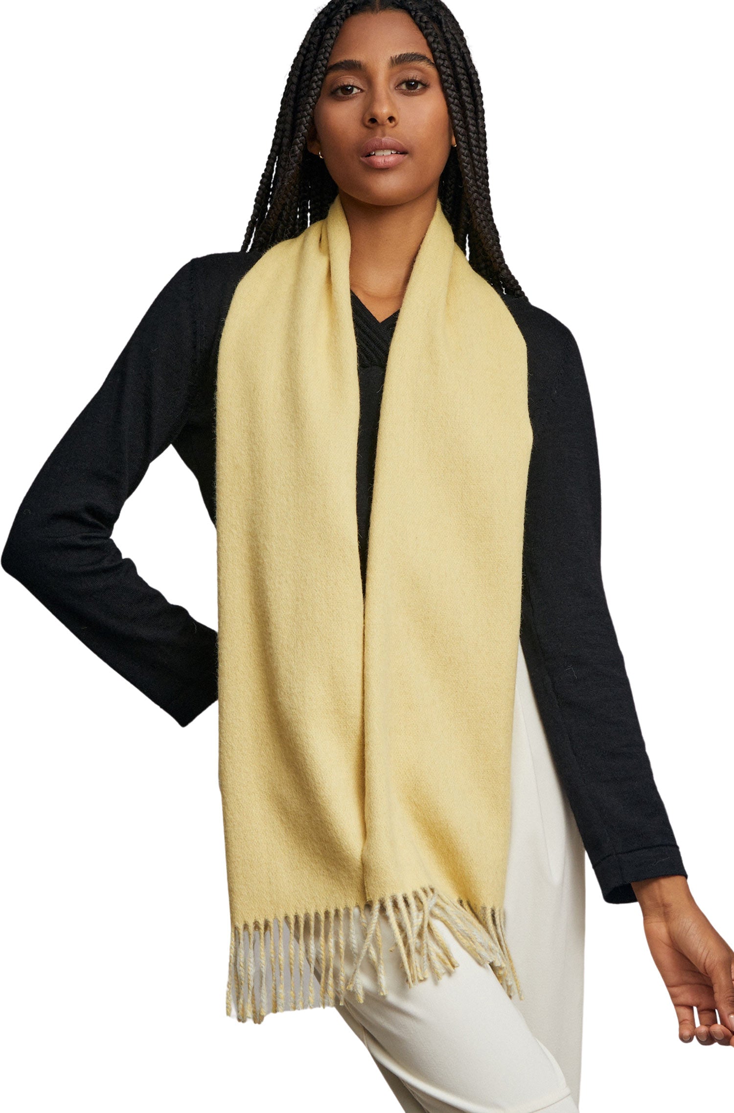 Alpaca woven scarf TUNDRA made from 100% baby alpaca