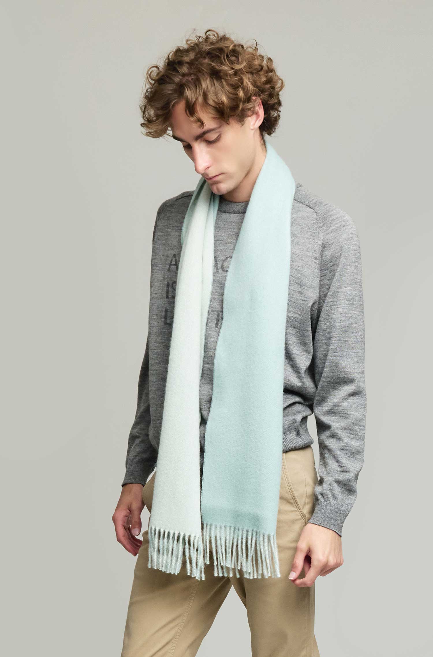 Alpaca woven scarf TUNDRA made from 100% baby alpaca