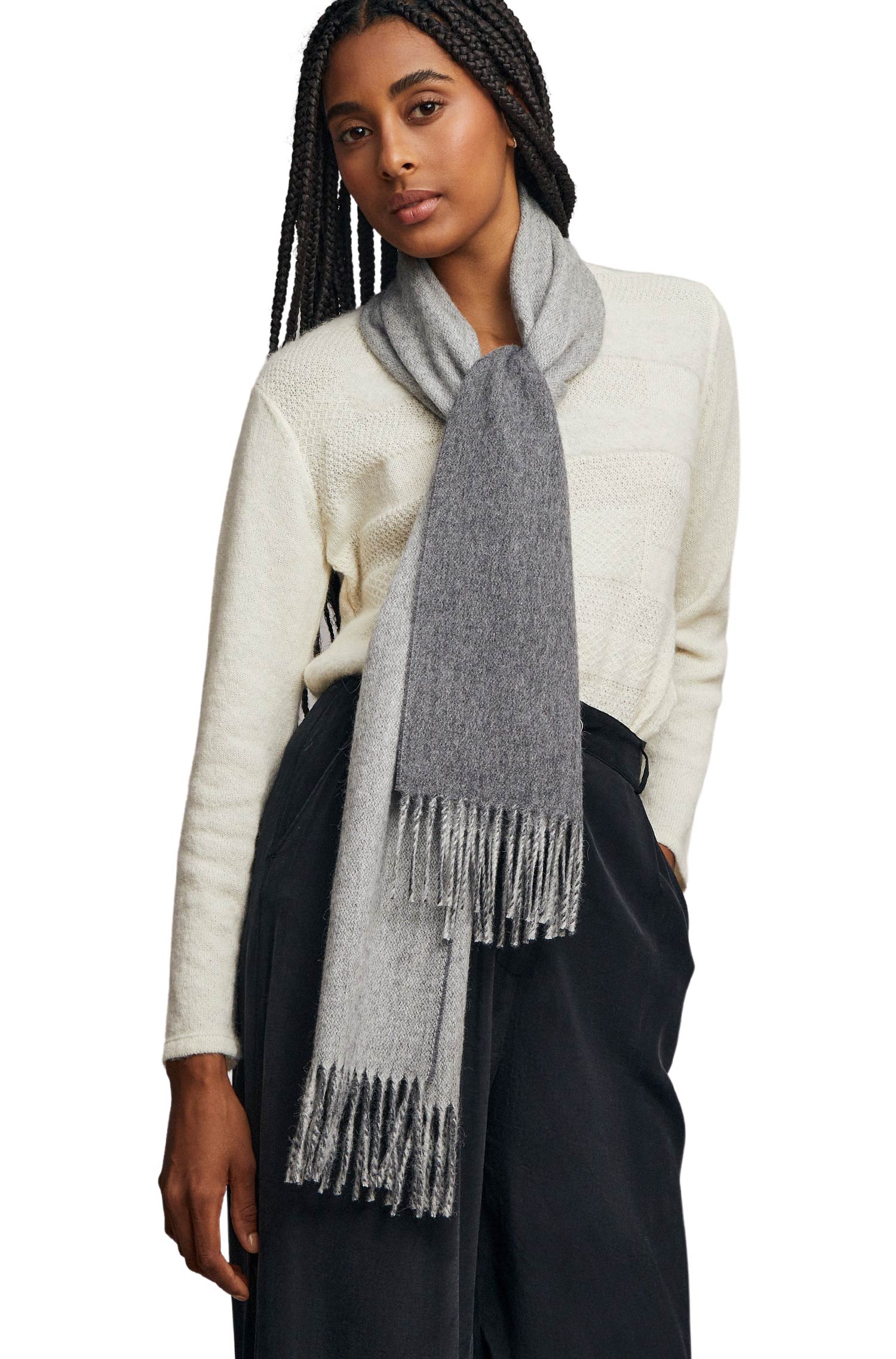 Alpaca woven scarf TUNDRA made from 100% baby alpaca