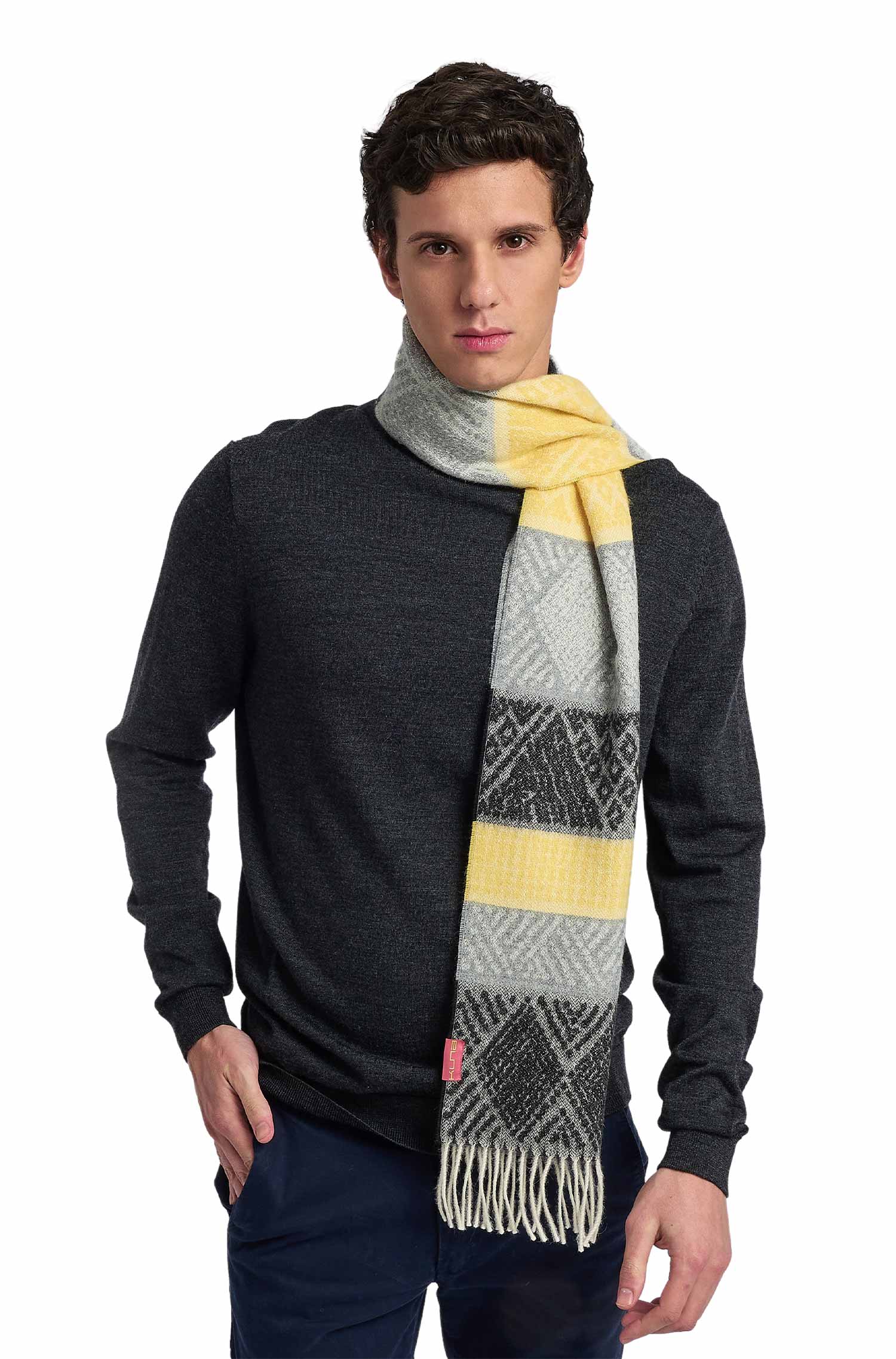 Alpaca woven scarf WALID made of 100% baby alpaca