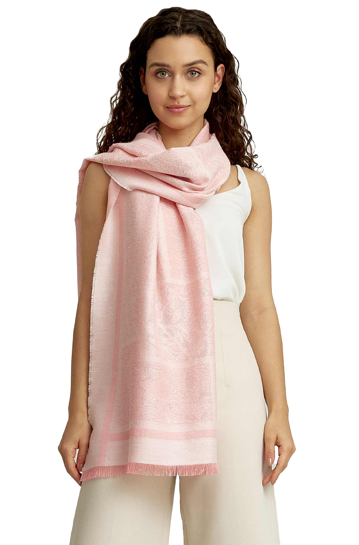 Alpaca woven scarf WATER made of baby alpaca & silk