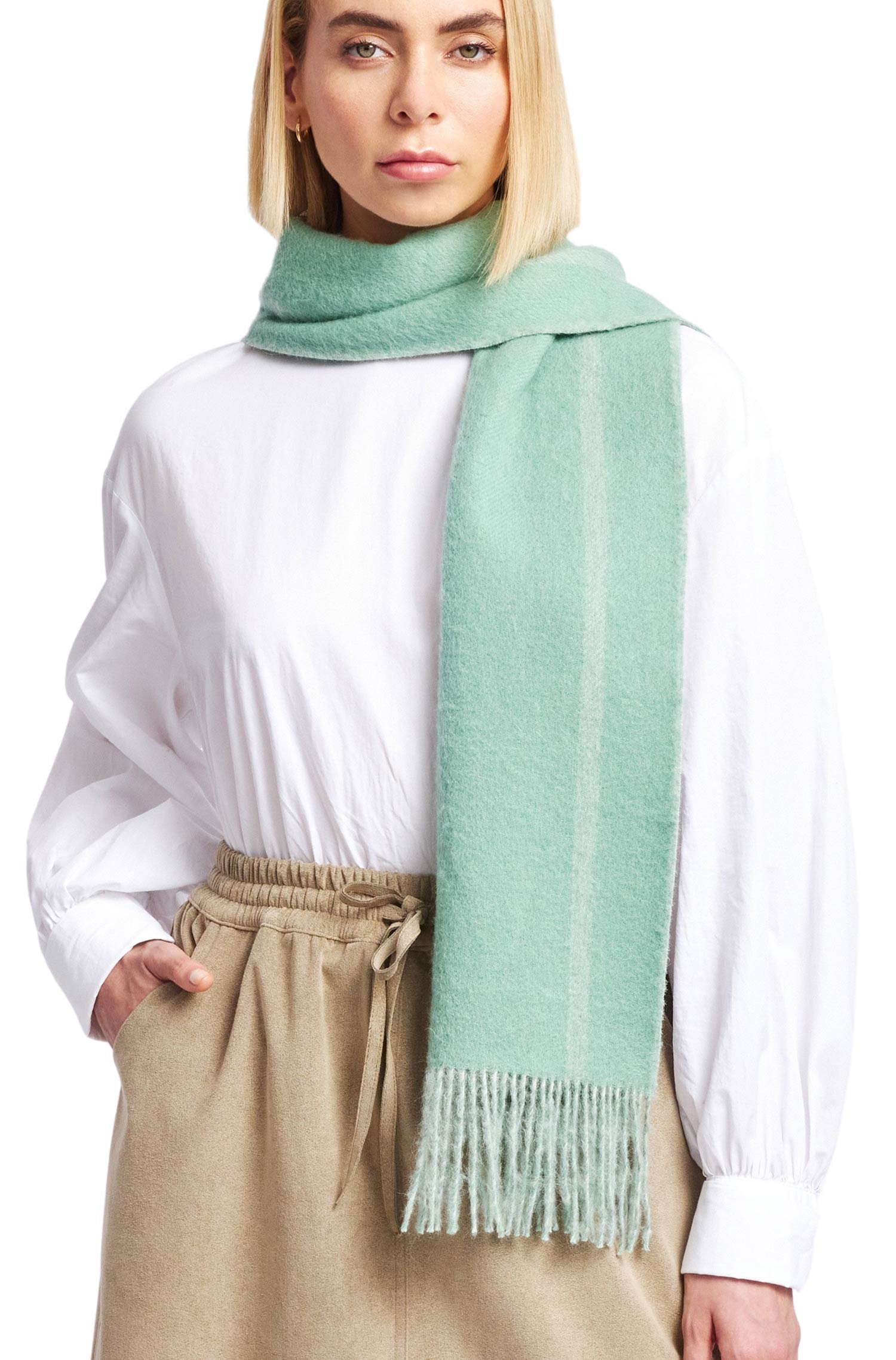 Alpaca woven scarf WEINSTEIN made of 100% baby alpaca