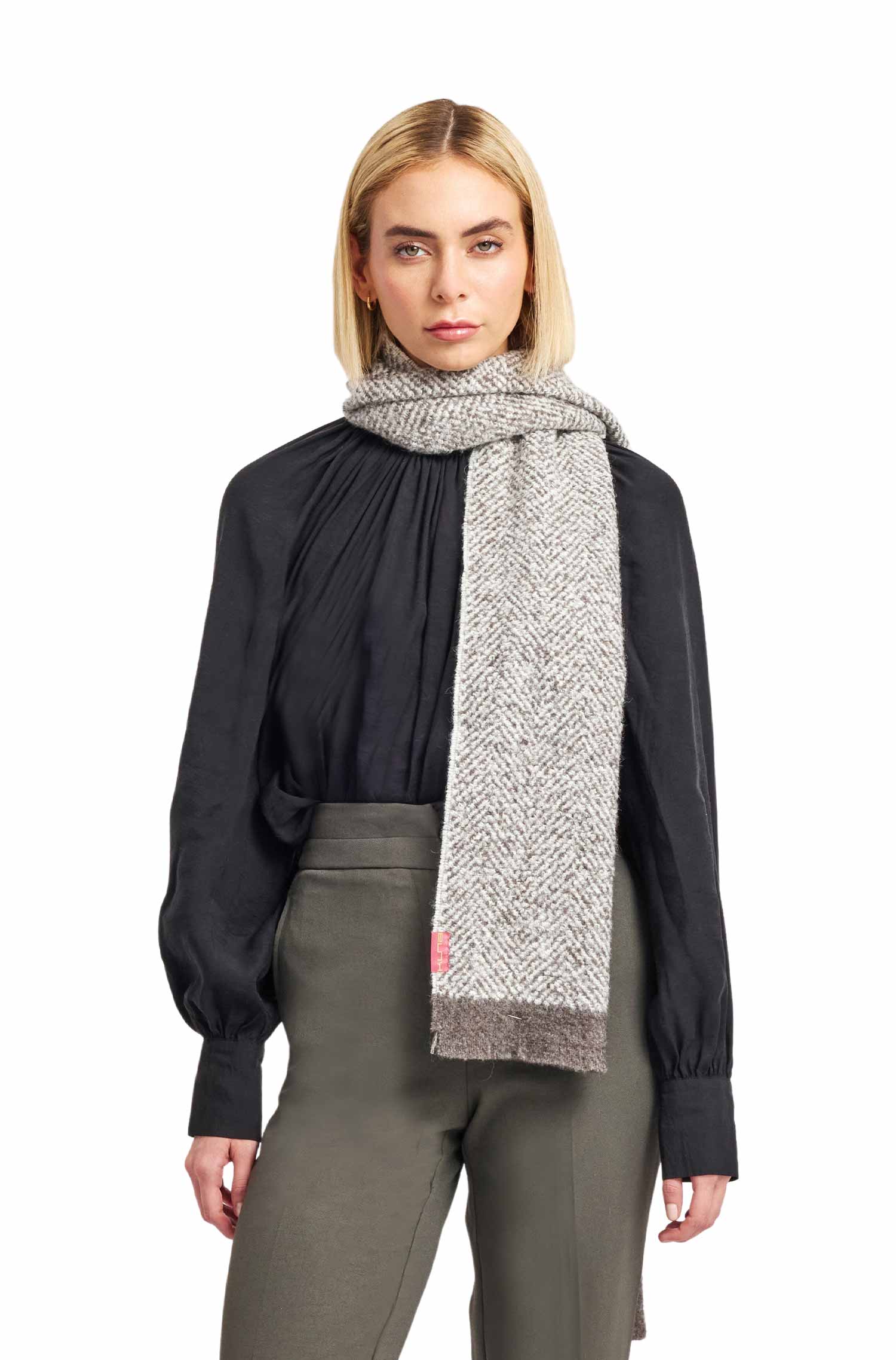 Alpaca woven scarf WENN made from baby alpaca & wool