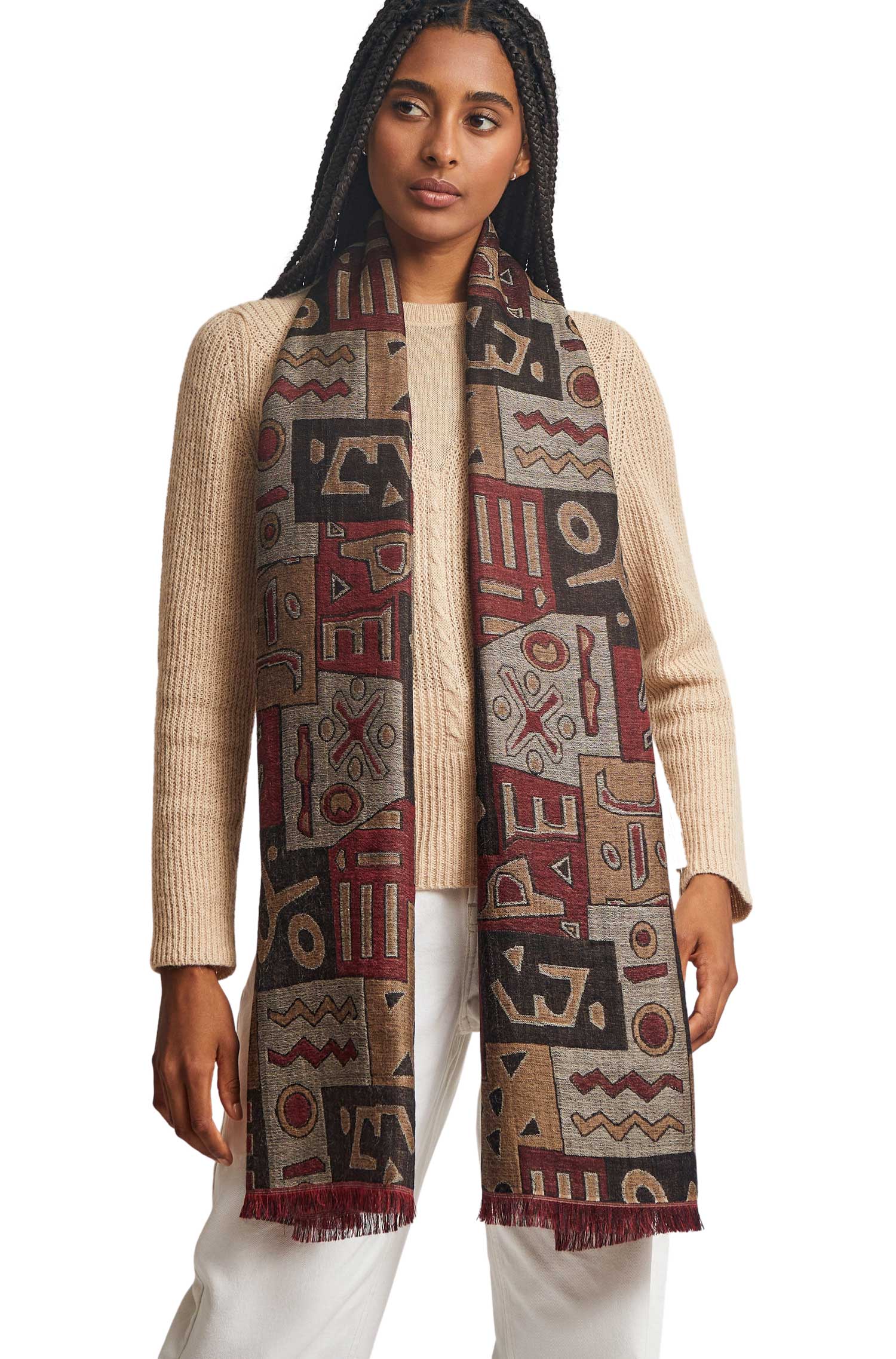 Alpaka Webschal WES aus Alpaka & Seide