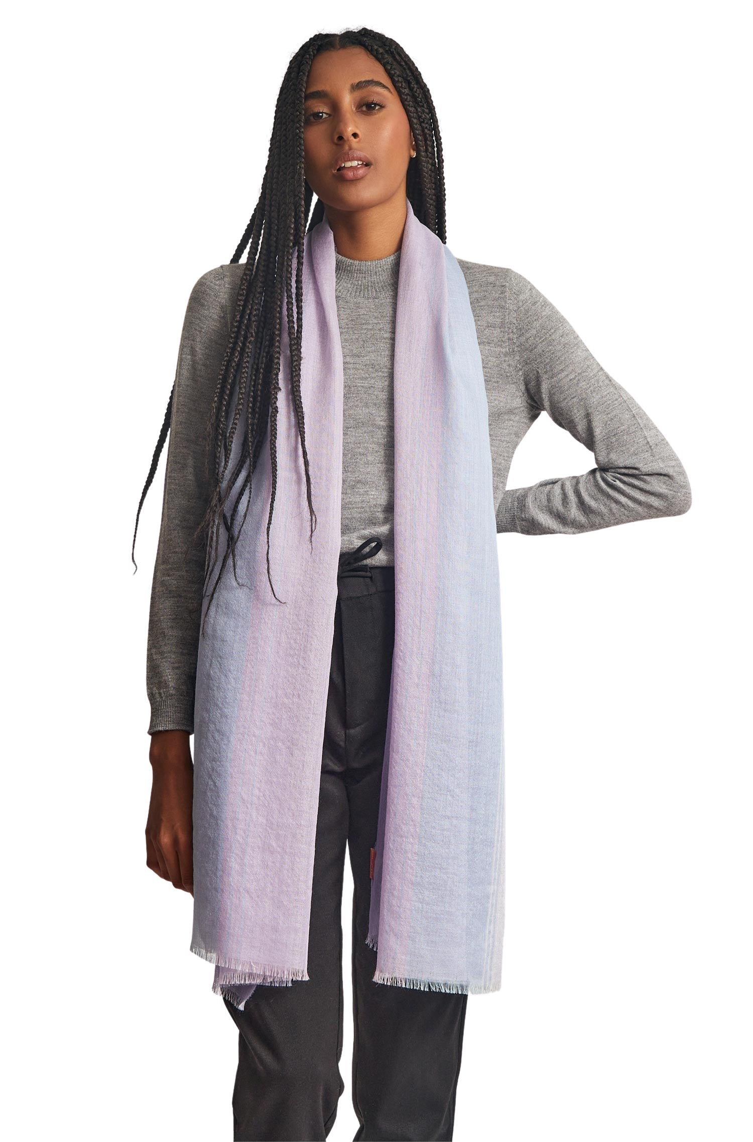 Alpaka Webschal WESSEX aus Alpaka & Seide