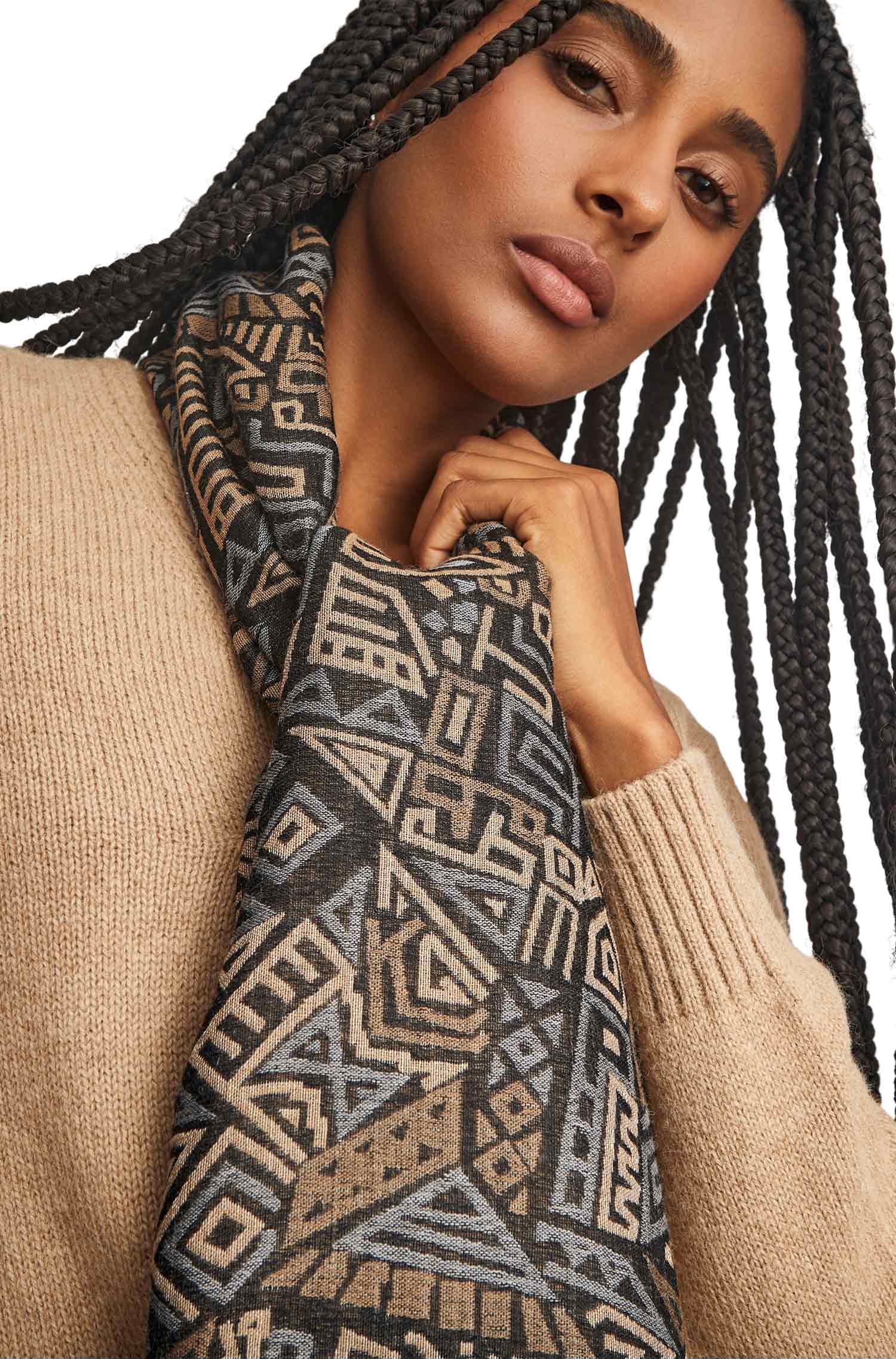 Alpaka Webschal WESTLIFE aus Alpaka & Seide