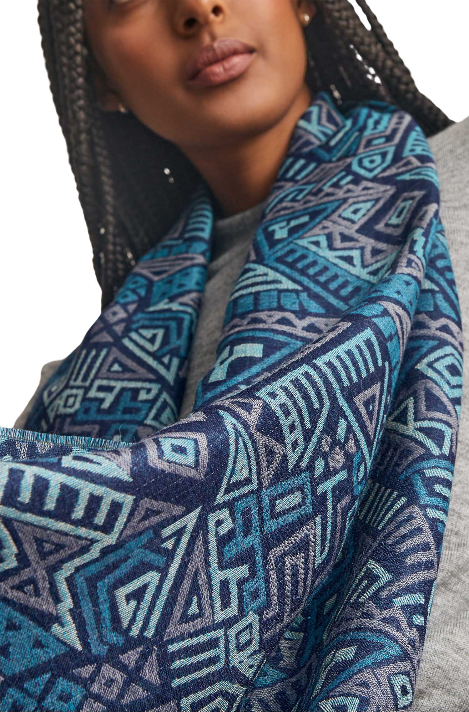 Alpaka Webschal WESTLIFE aus Alpaka & Seide